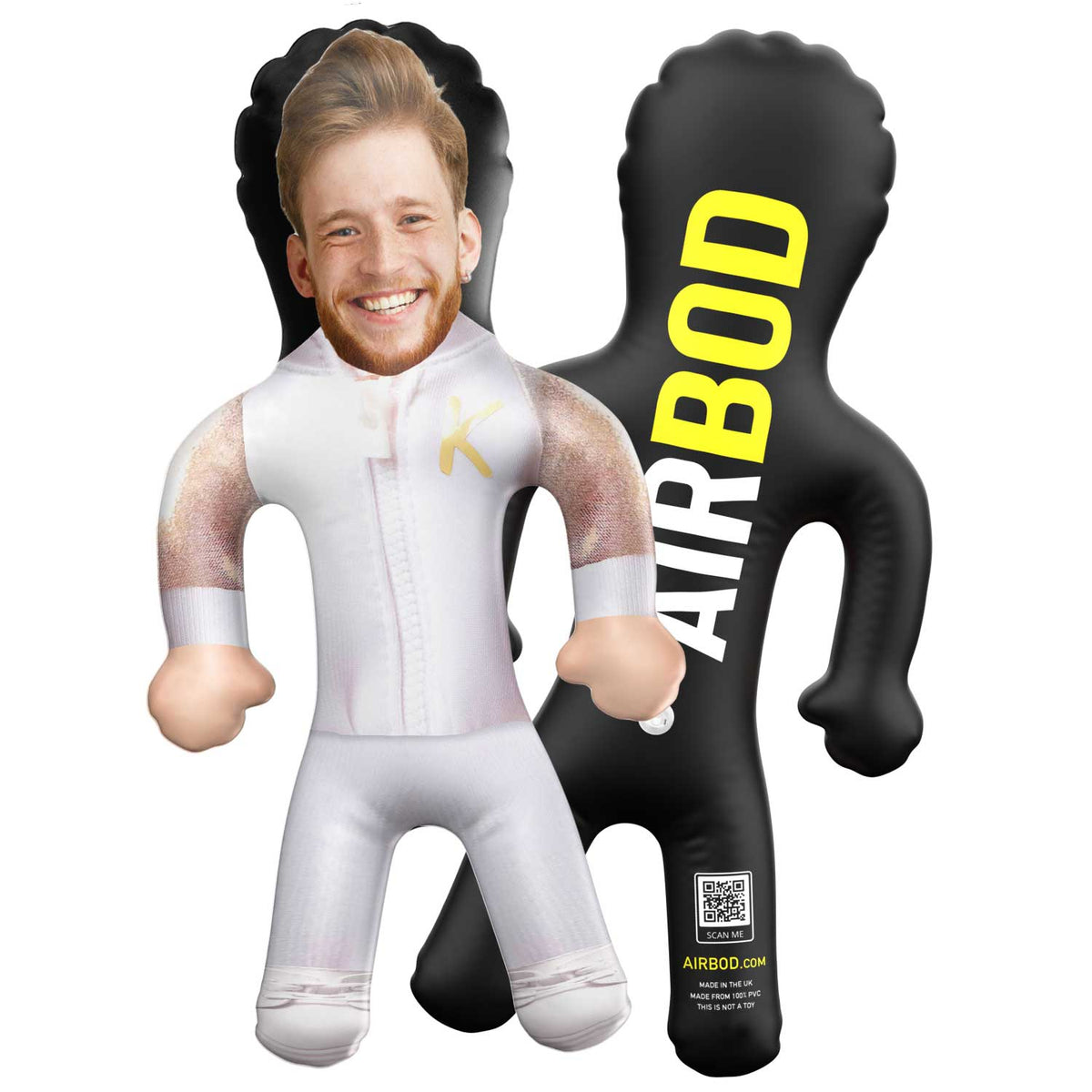 White Sparkle Tracksuit Blow Up Doll