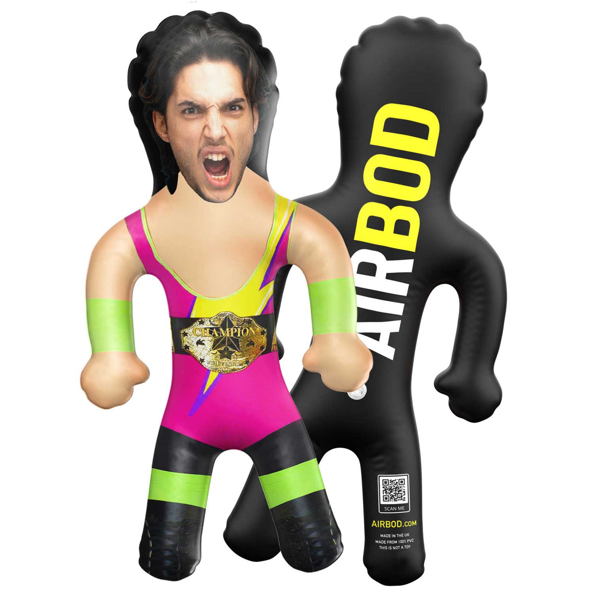 90s Retro Wrestler Blow Up Doll
