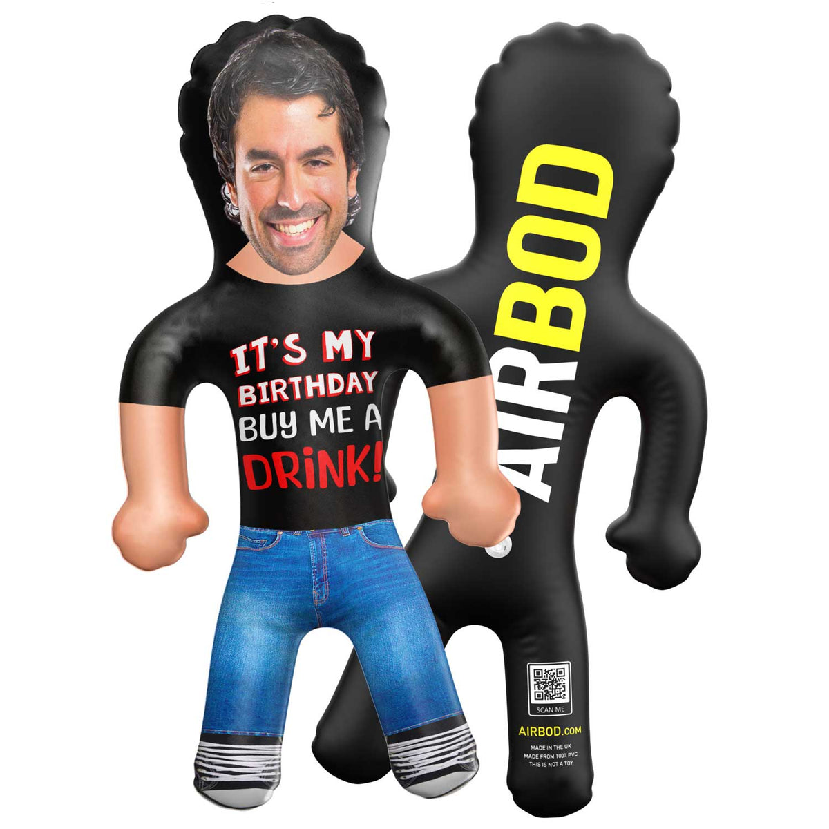 It's My Birthday Buy me a Drink Blow Up Doll