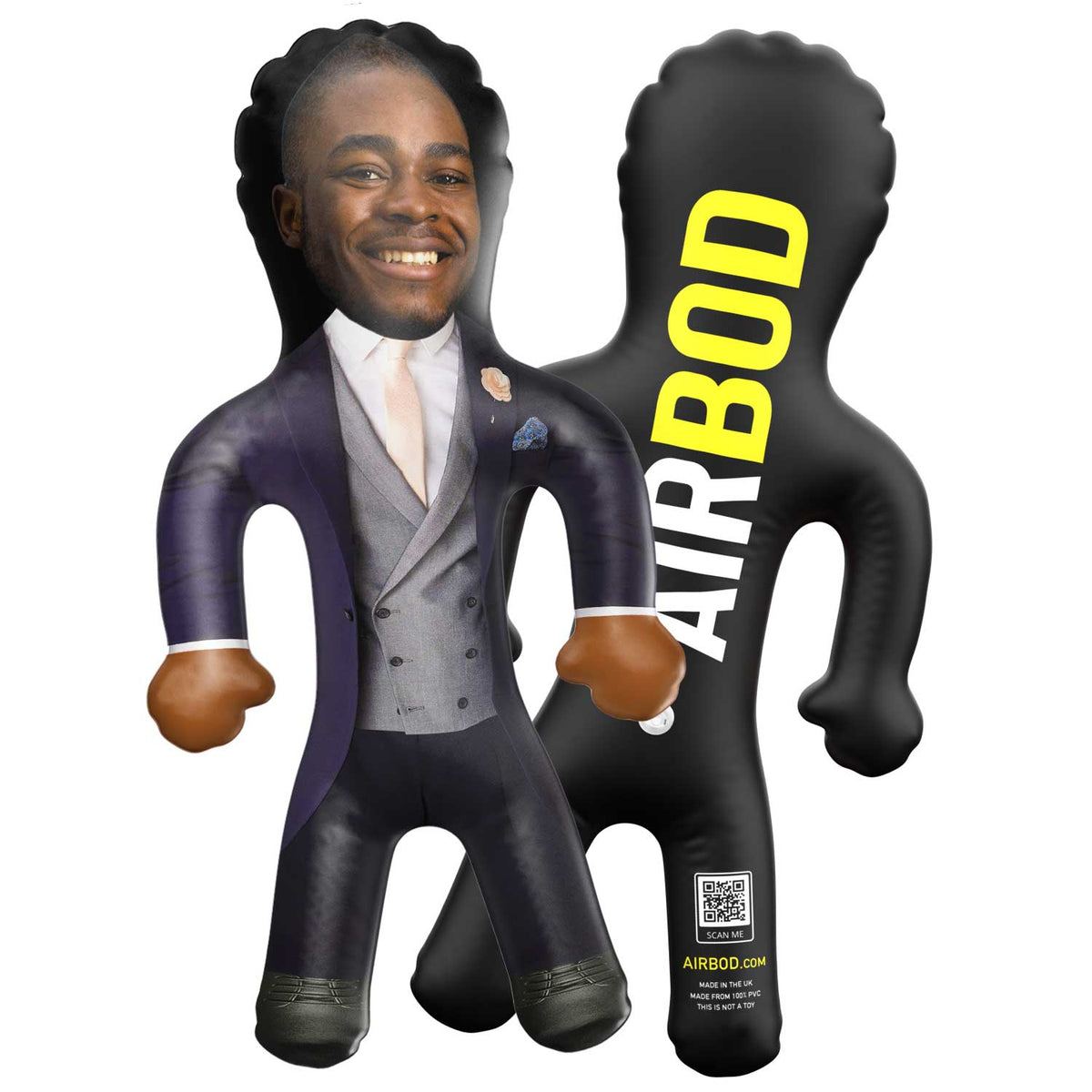 Groom - Navy and Grey Blow Up Doll