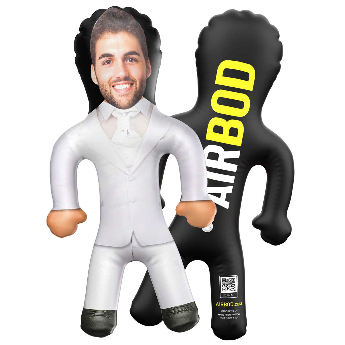 Groomsman - White Suit Blow Up Doll
