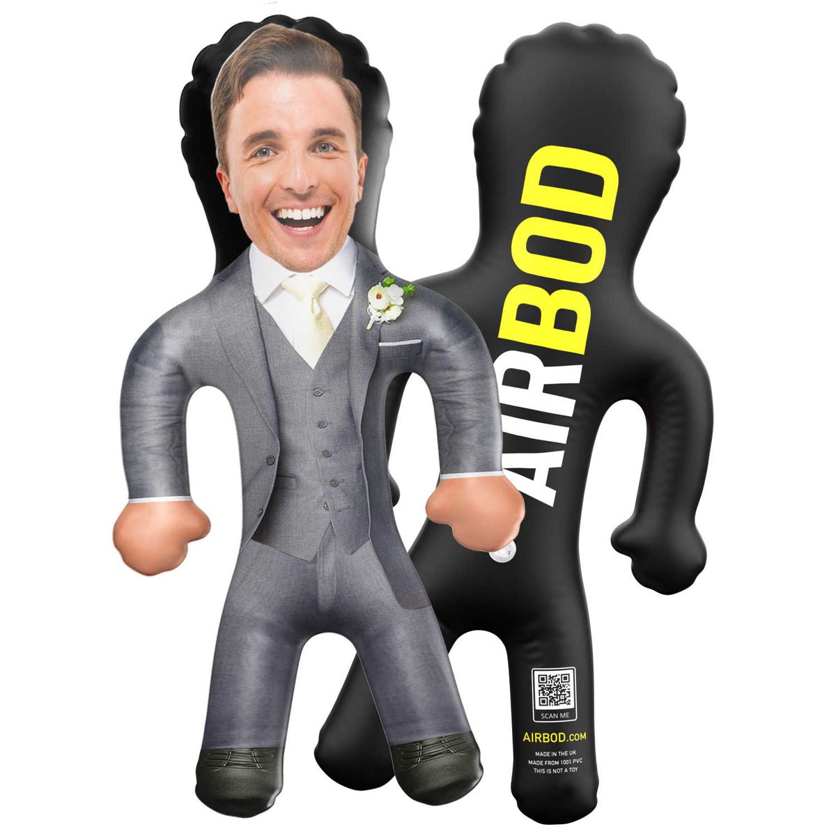 Groomsman - grey Blow Up Doll