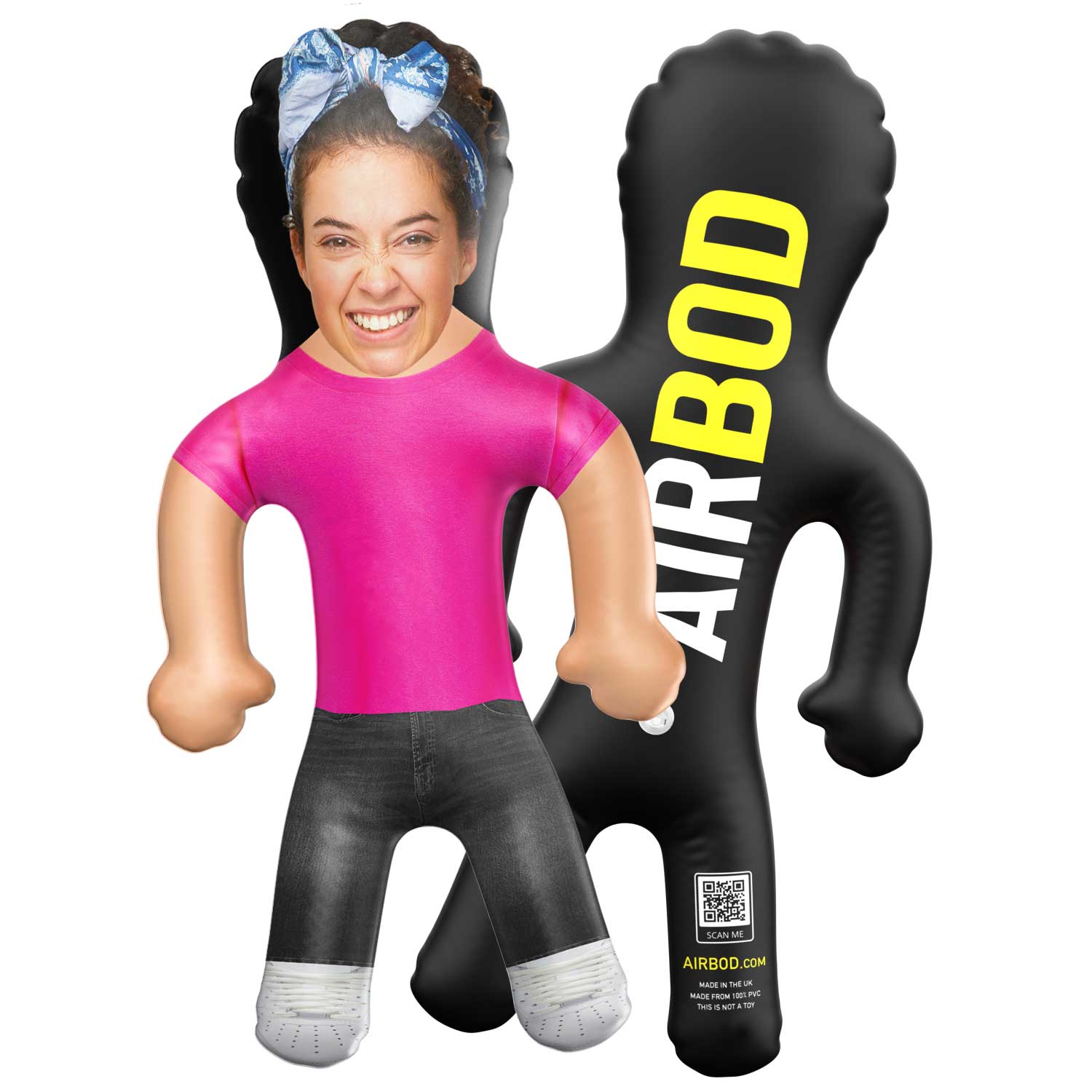 Pink T and Black Jeans Blow Up Doll