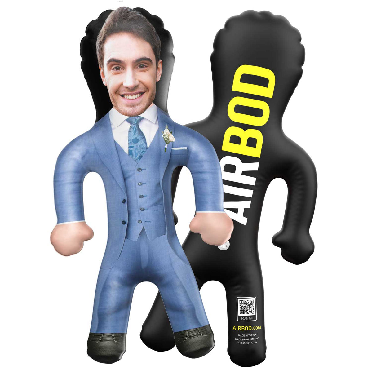 Groomsman - Light Blue Blow Up Doll