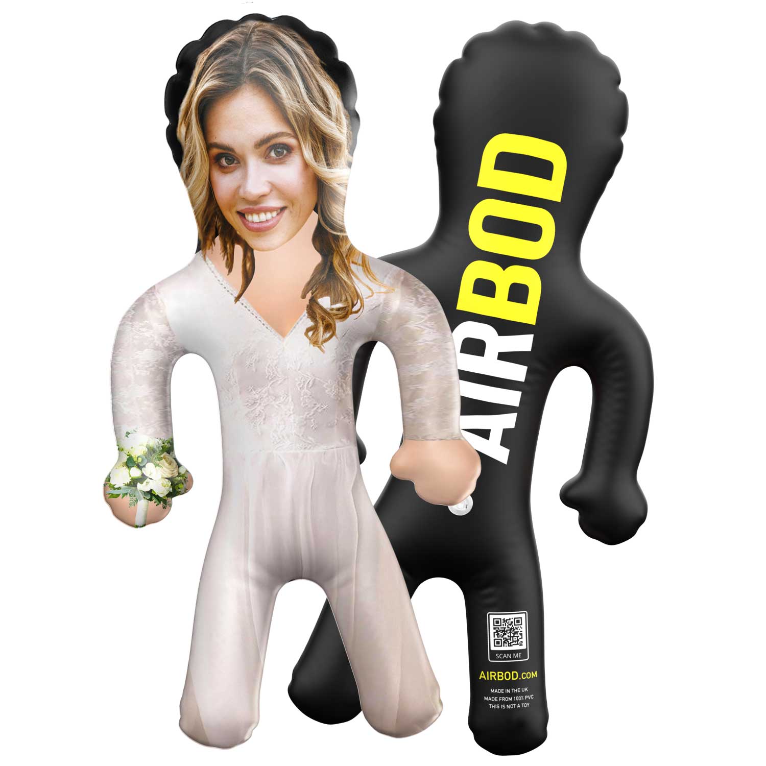 Bride Long Sleeve Wedding Dress Blow Up Doll