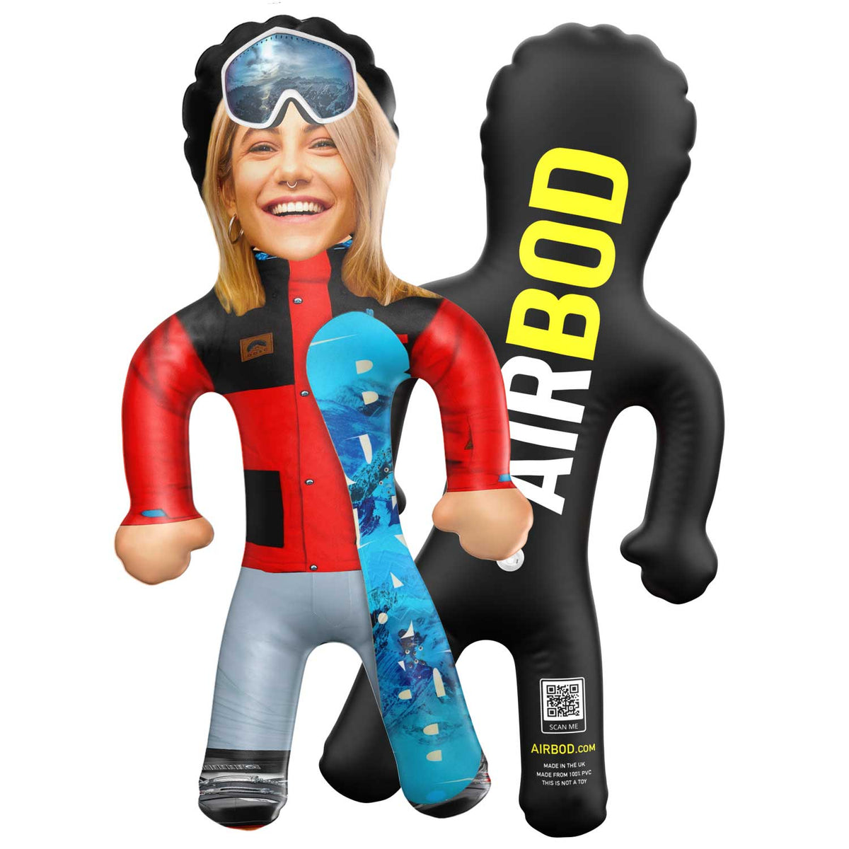 Snowboarder Blow Up Doll