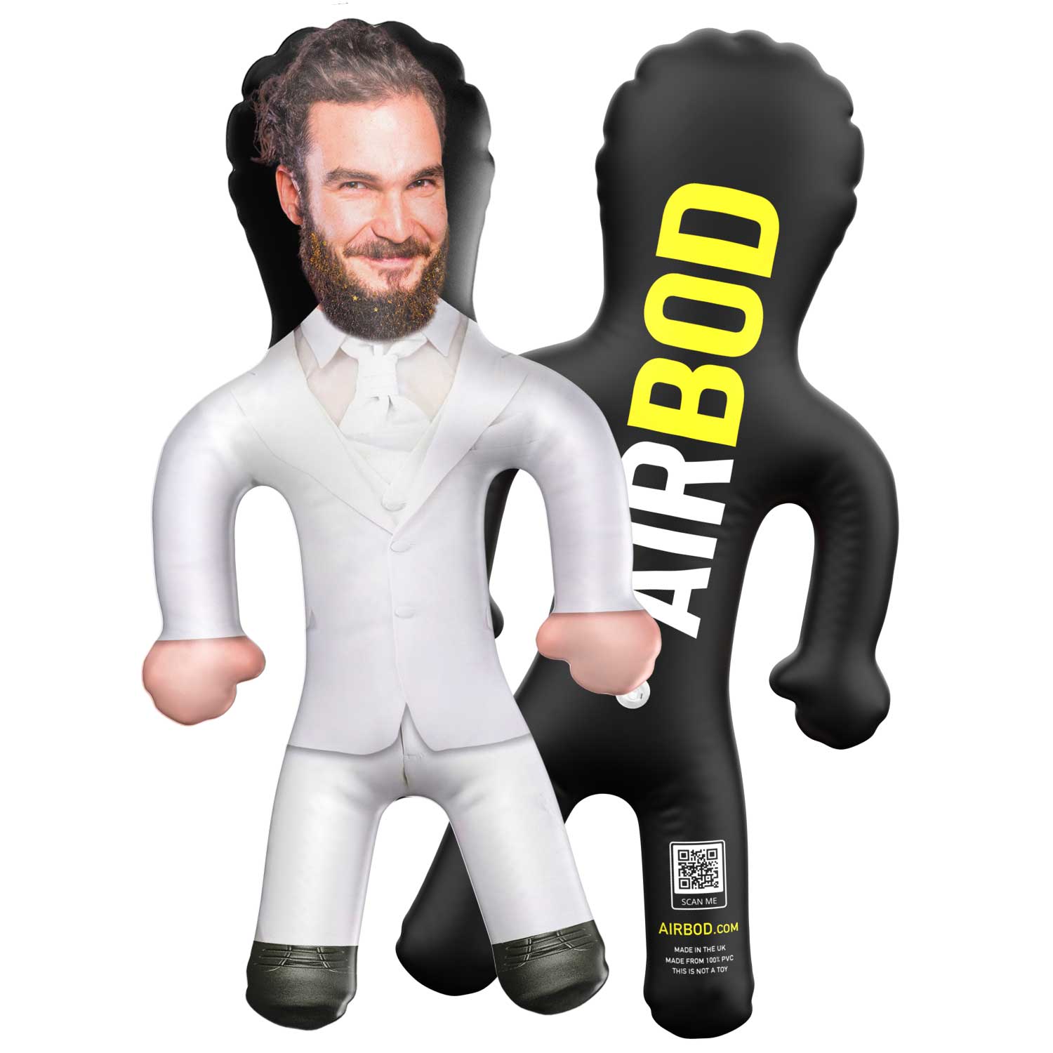 Groom White Suit Blow Up Doll
