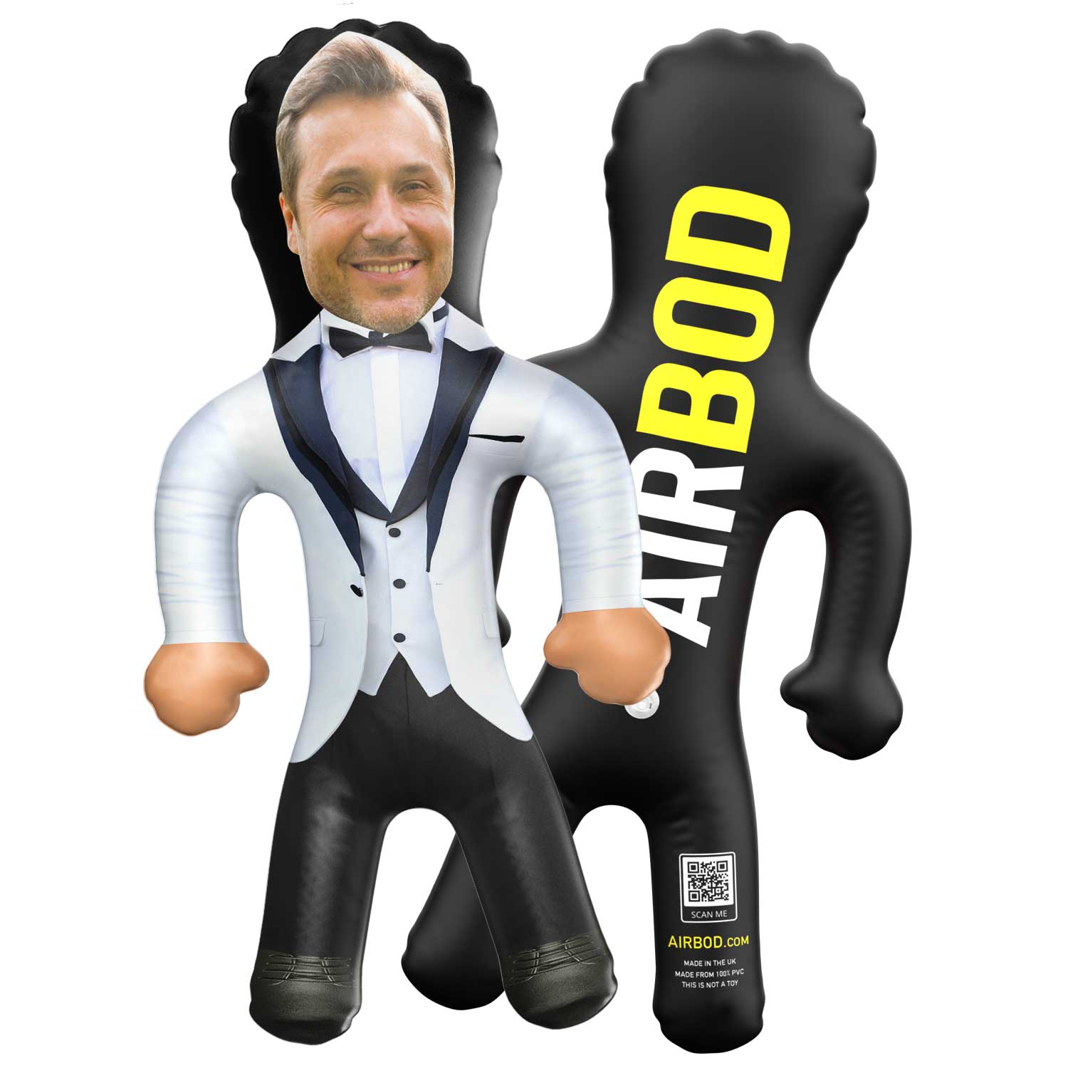 Tuxedo White Blow Up Doll