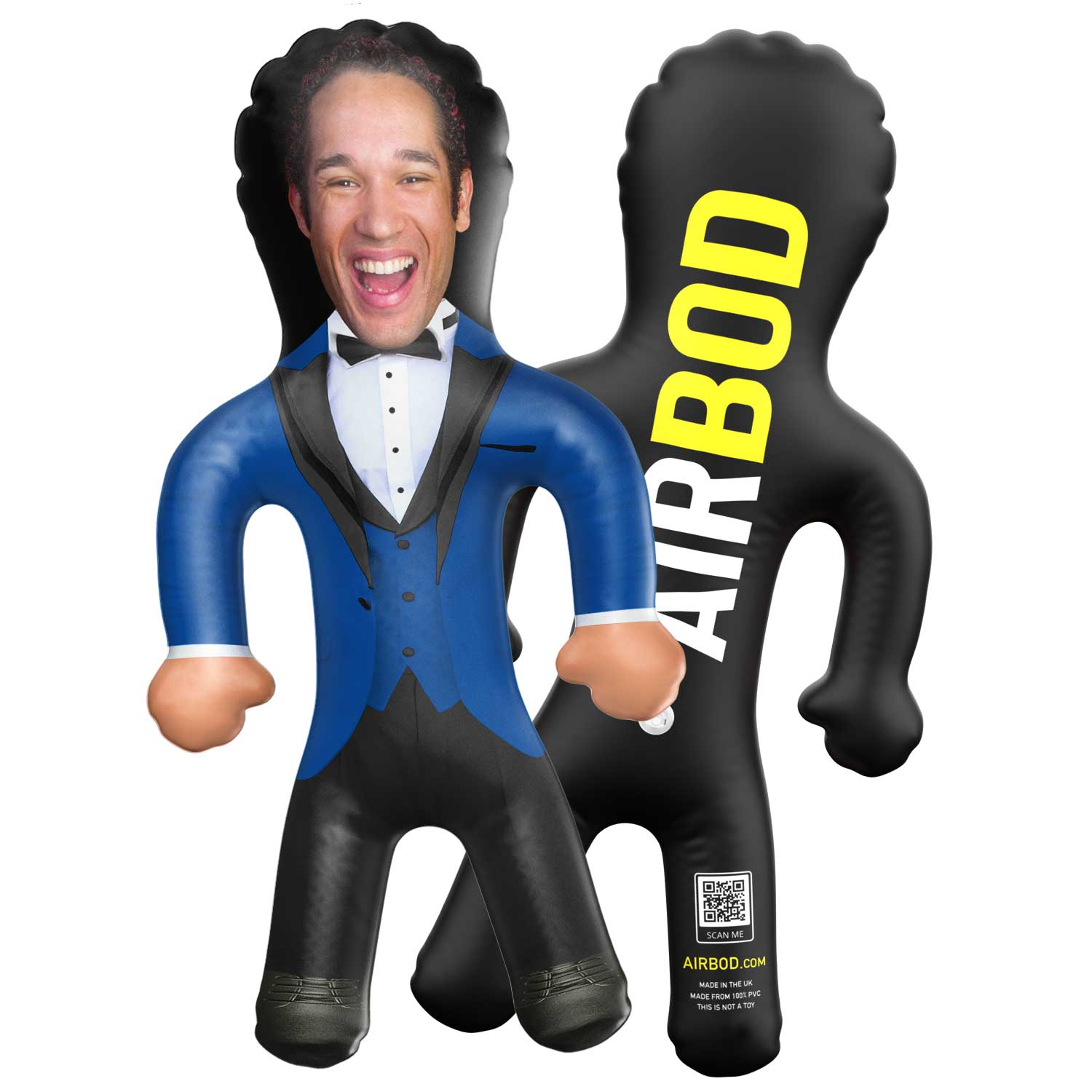 Tuxedo Blue Blow Up Doll