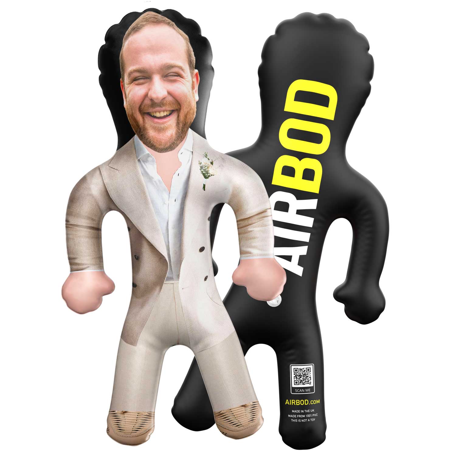 Groom Ivory Beach Suit Blow Up Doll