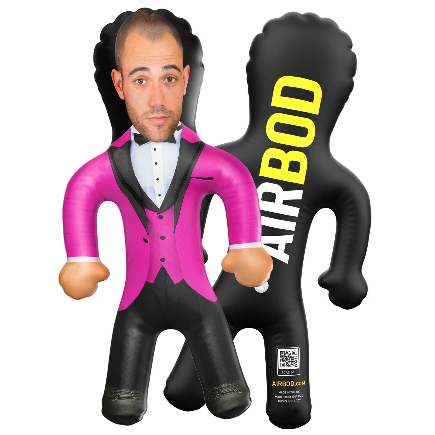 Tuxedo Pink Blow Up Doll