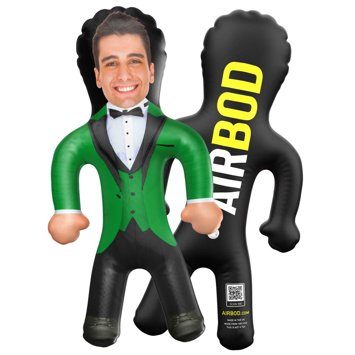 Tuxedo Green Blow Up Doll