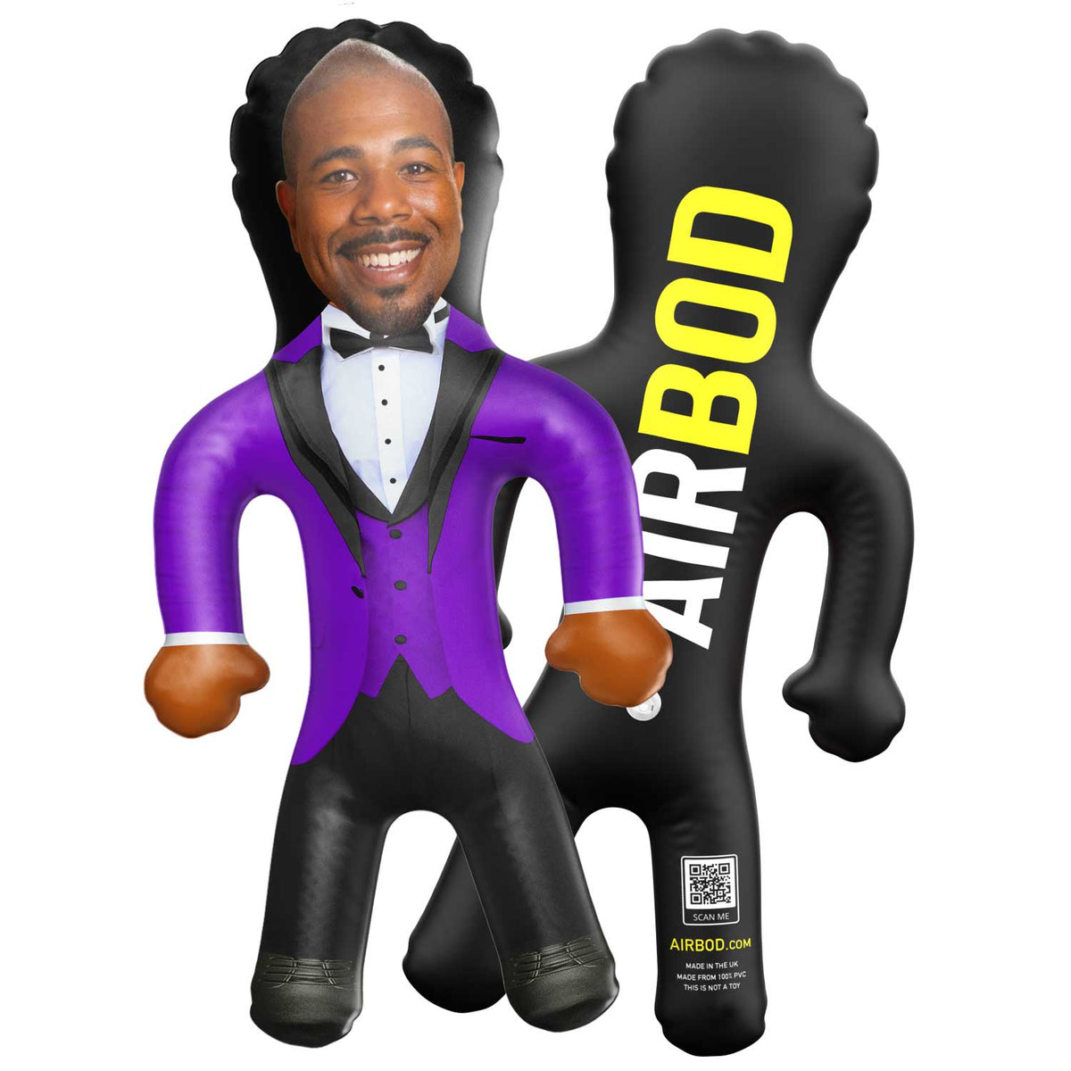 Tuxedo Purple Blow Up Doll