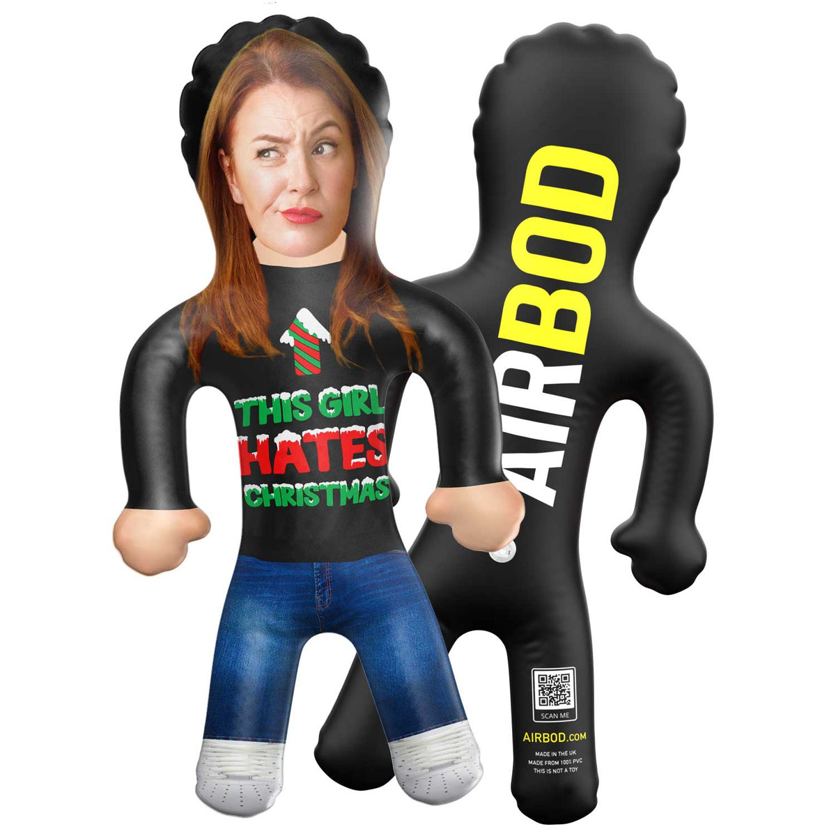 This Girl Hates Christmas Blow Up Doll