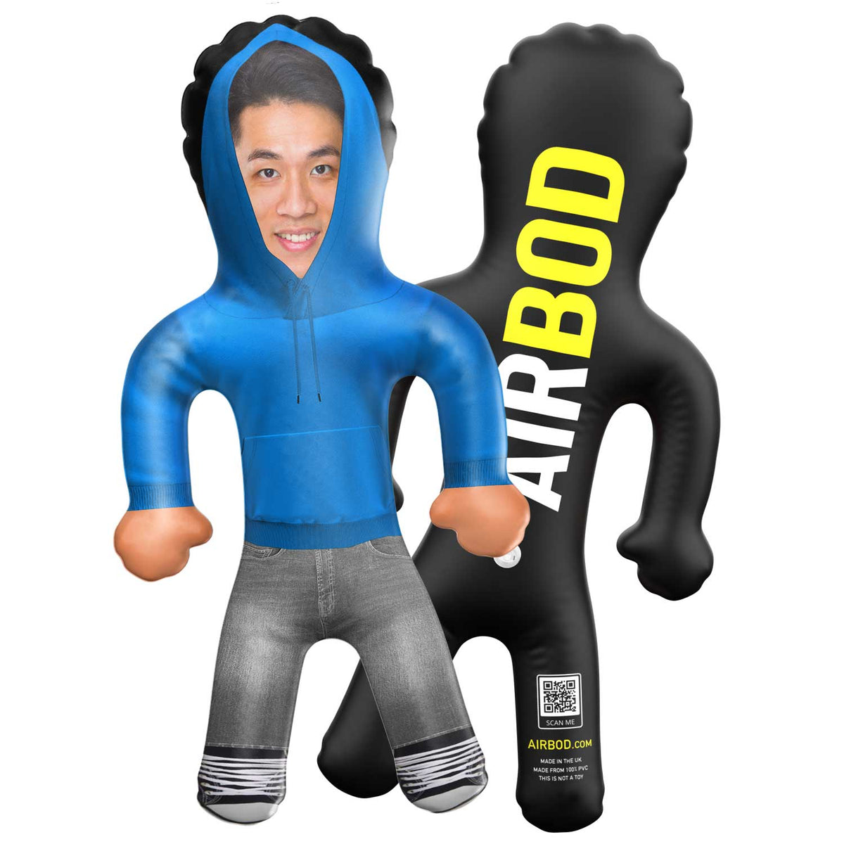 Blue Hoodie Blow Up Doll