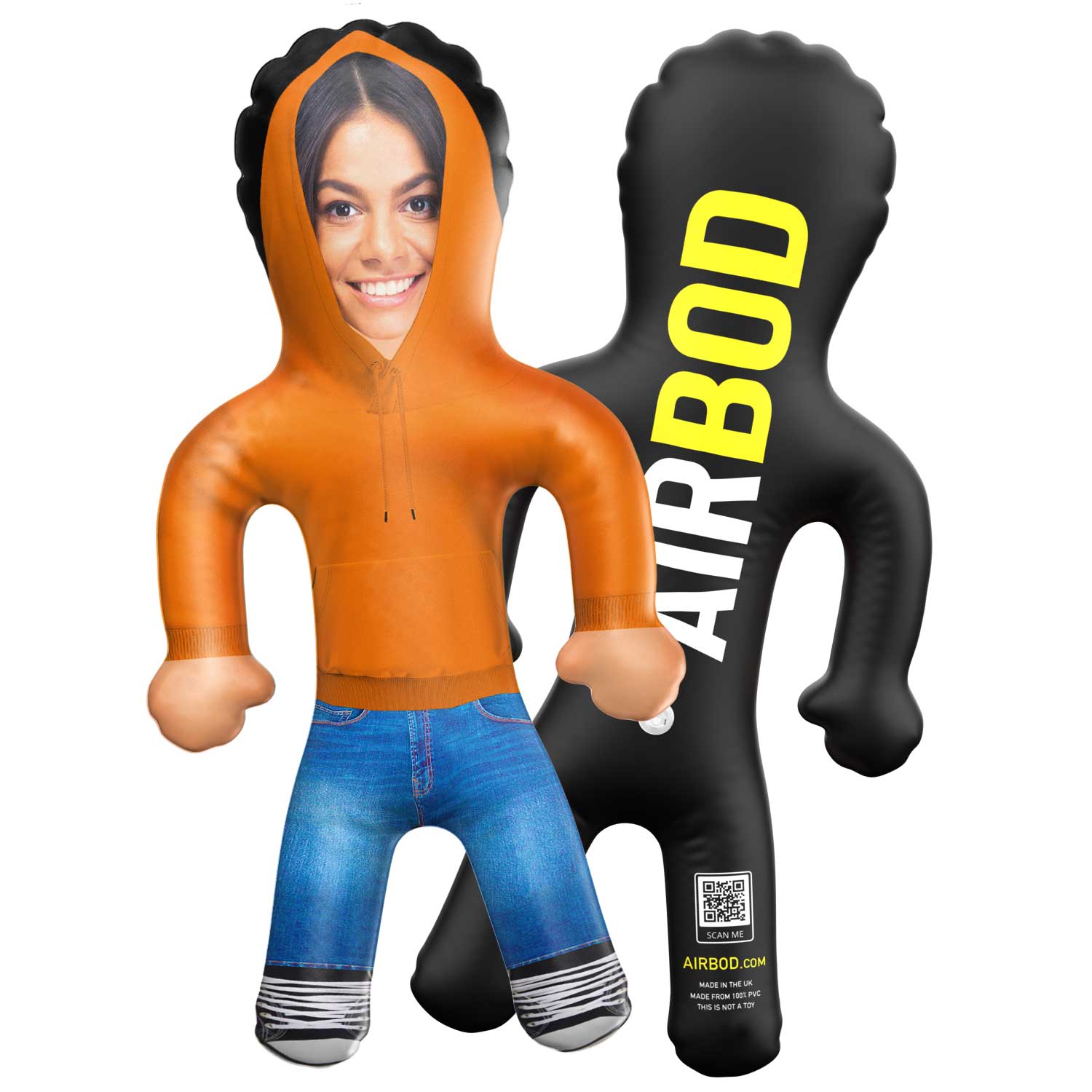 Orange Hoodie Blow Up Doll