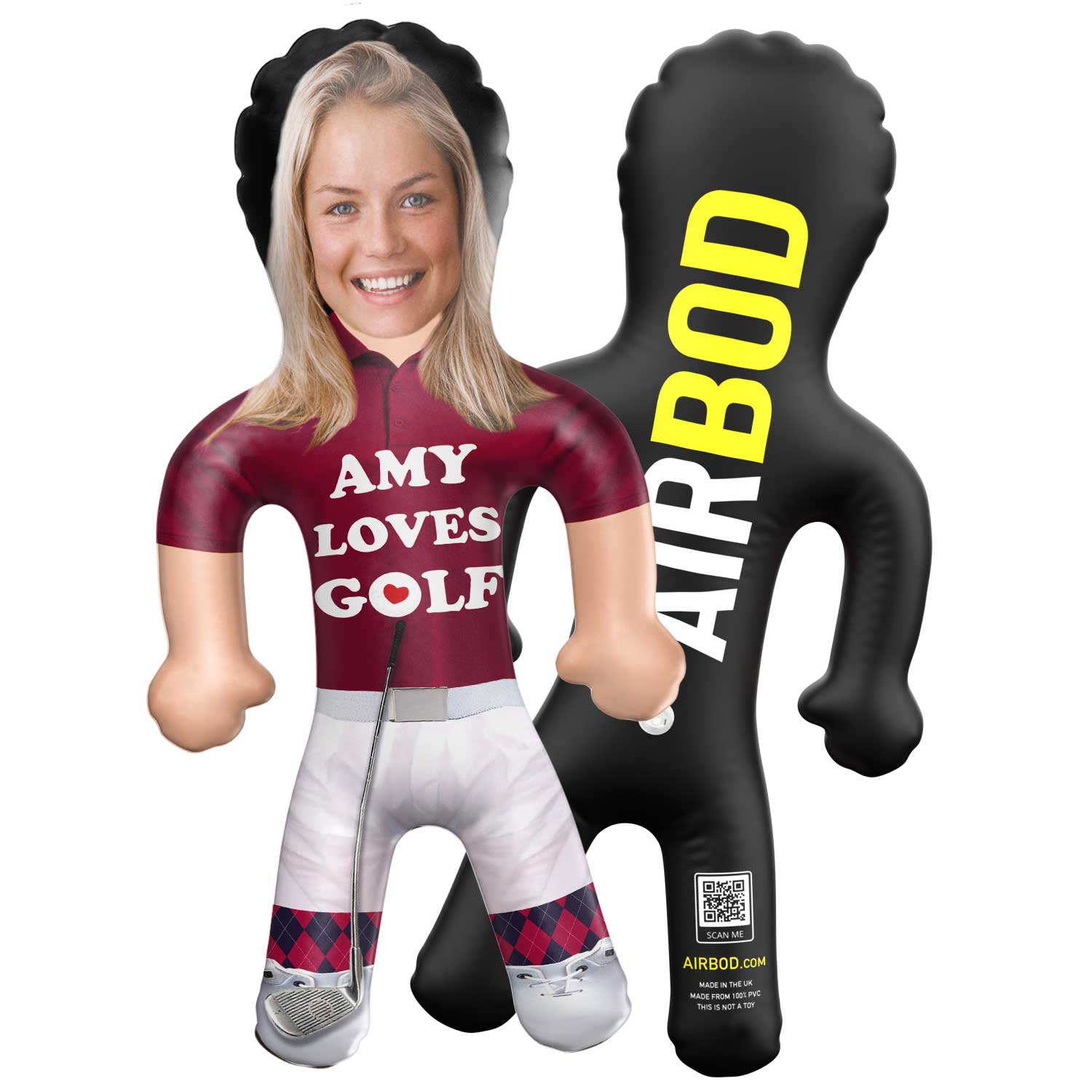 *Your Name* Loves Golf Blow Up Doll