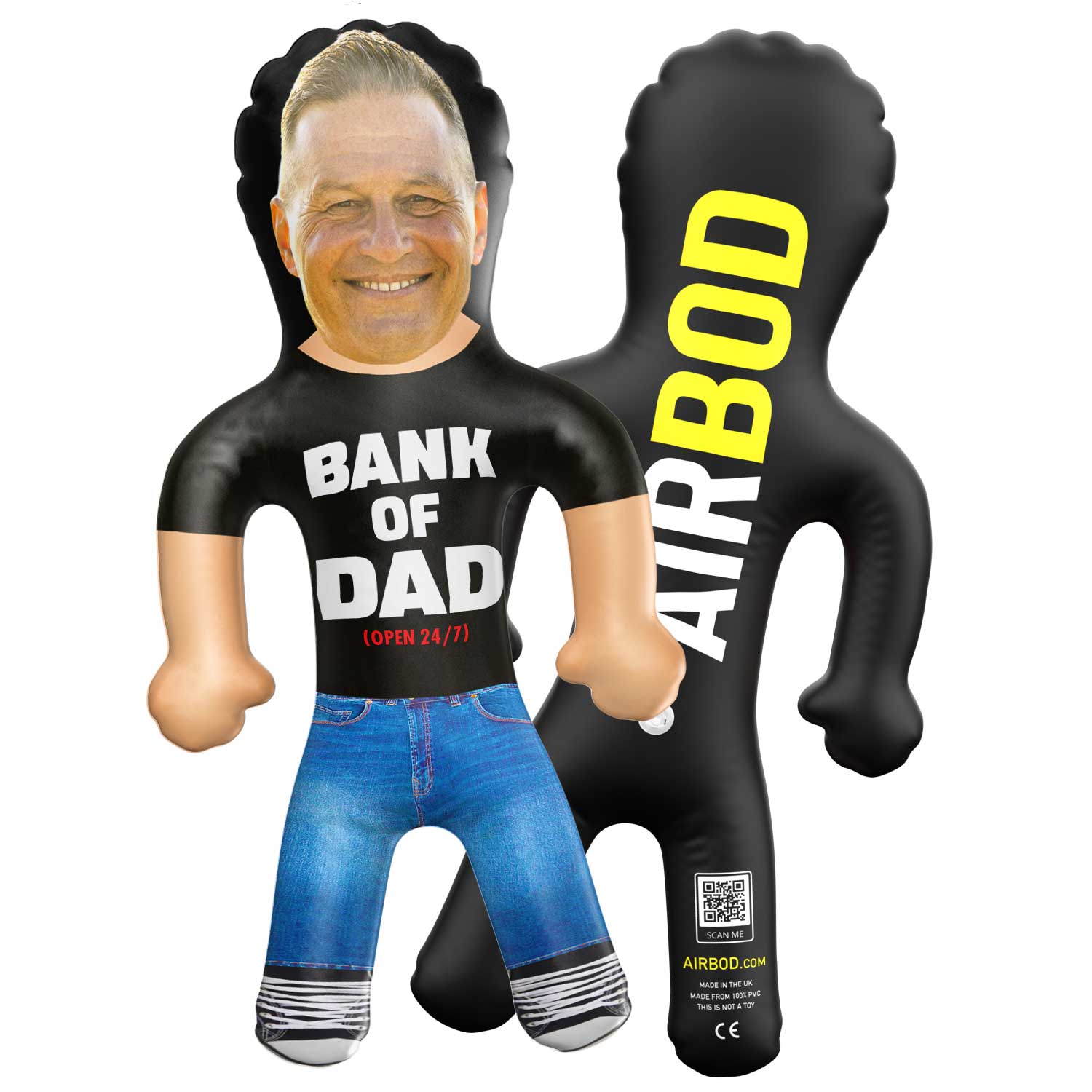 Bank Of Dad Blow Up Doll