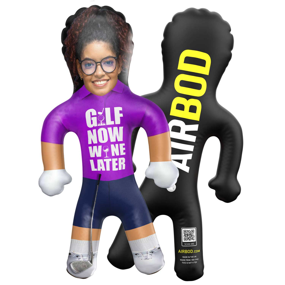 Golf Now, Wine Later Blow Up Doll