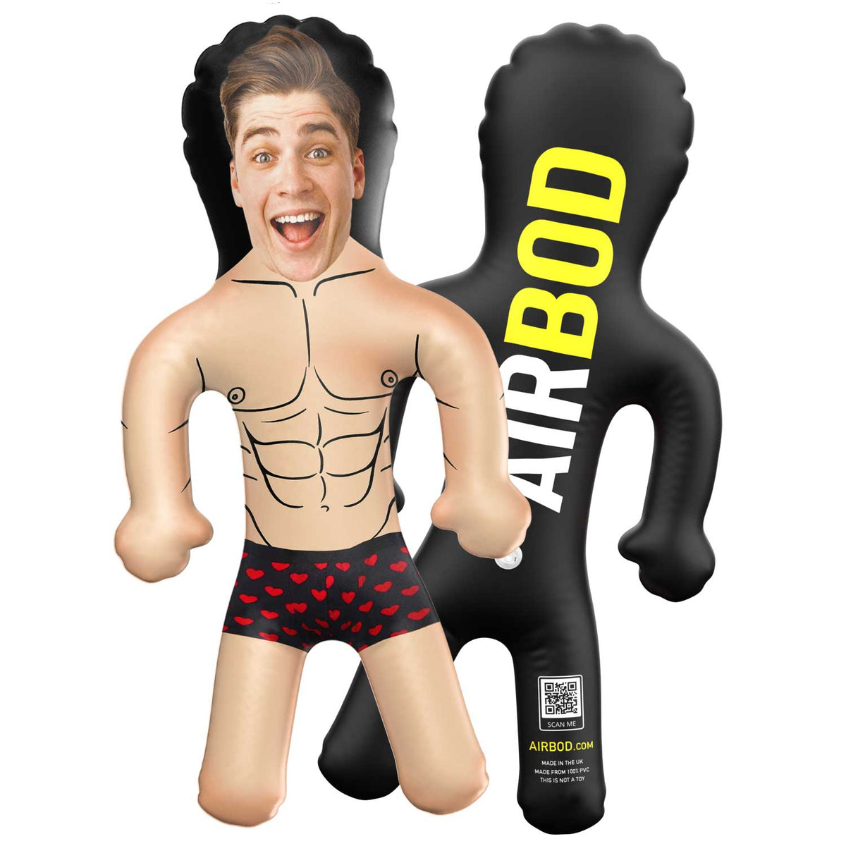 Heart Boxer Shorts Stud Blow Up Doll