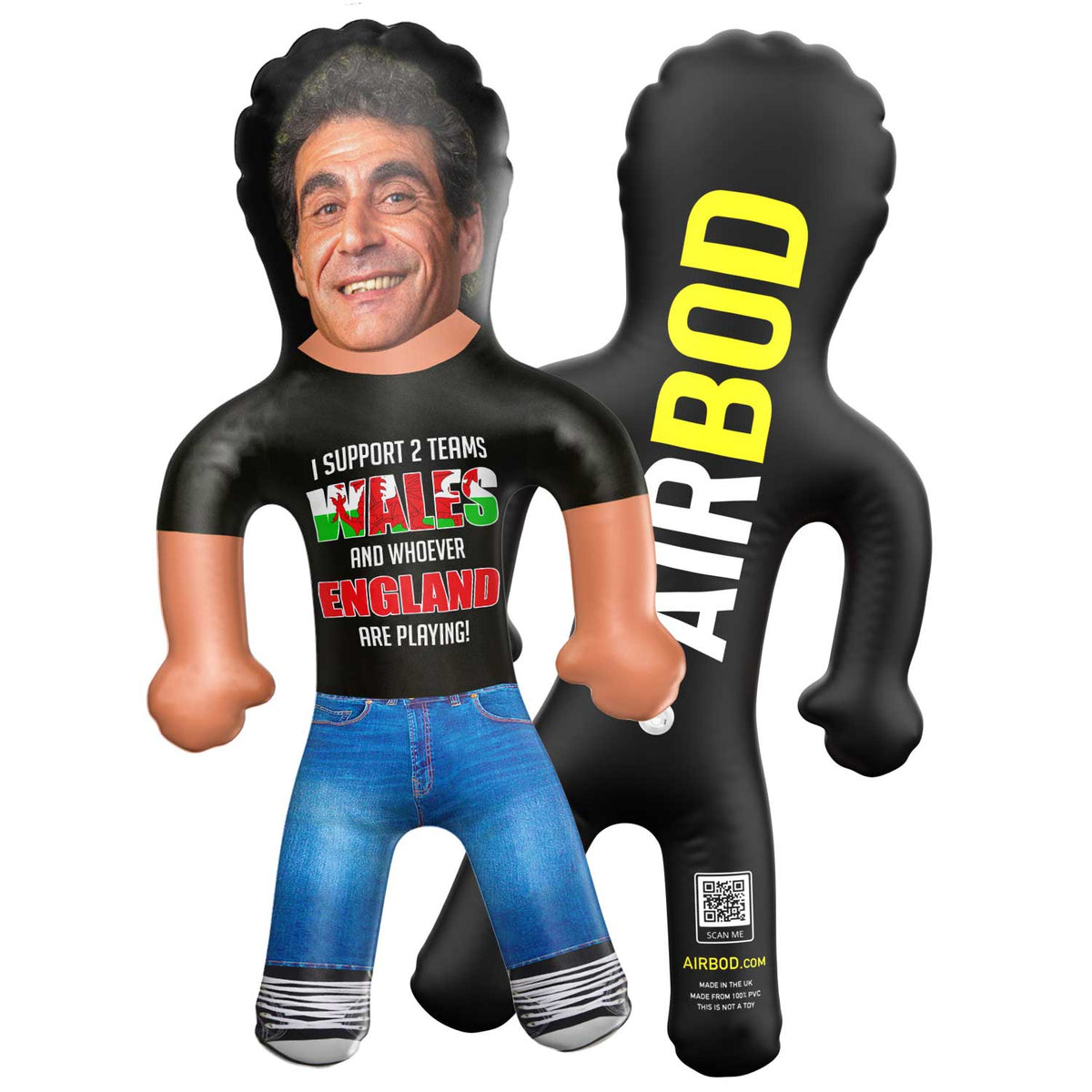 I Support 2 Teams - Wales And Whoever England Are Playing Blow Up Doll