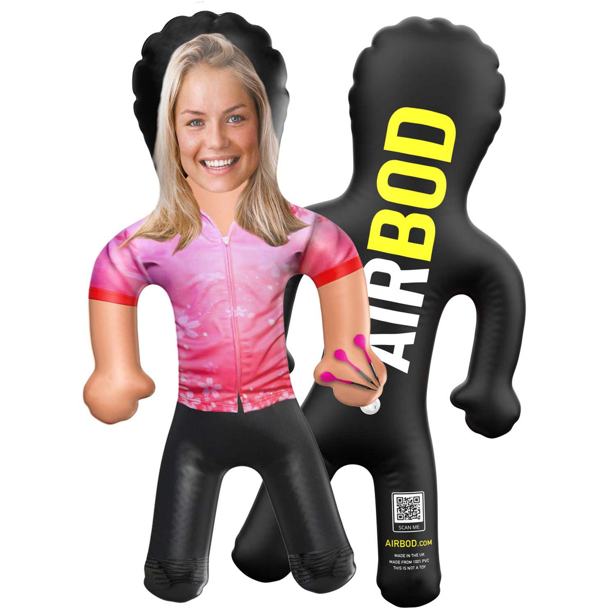 Dart Player Female Blow Up Doll