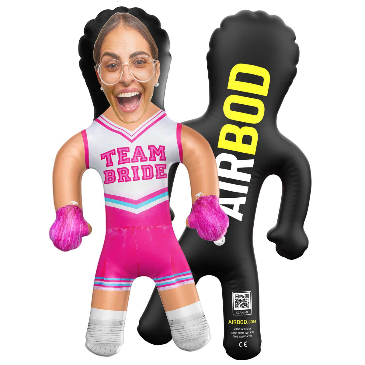 Team Bride Cheerleader Blow Up Doll