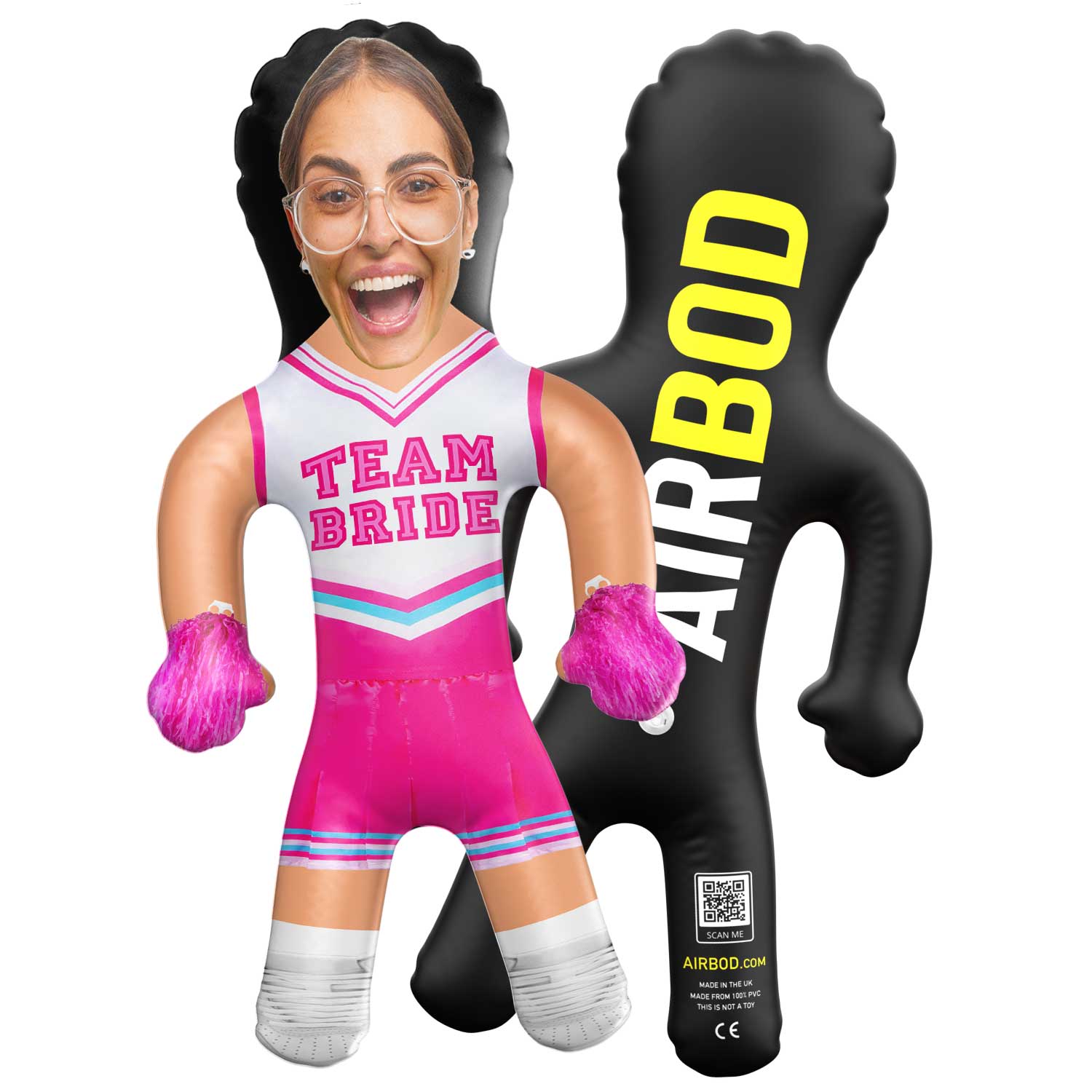 Team Bride Cheerleader Blow Up Doll