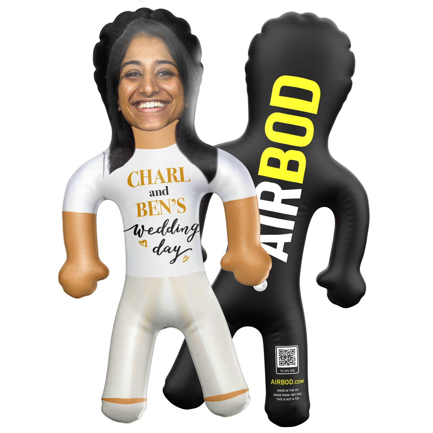 *Your Name's* Wedding Day Formal Trousers Blow Up Doll