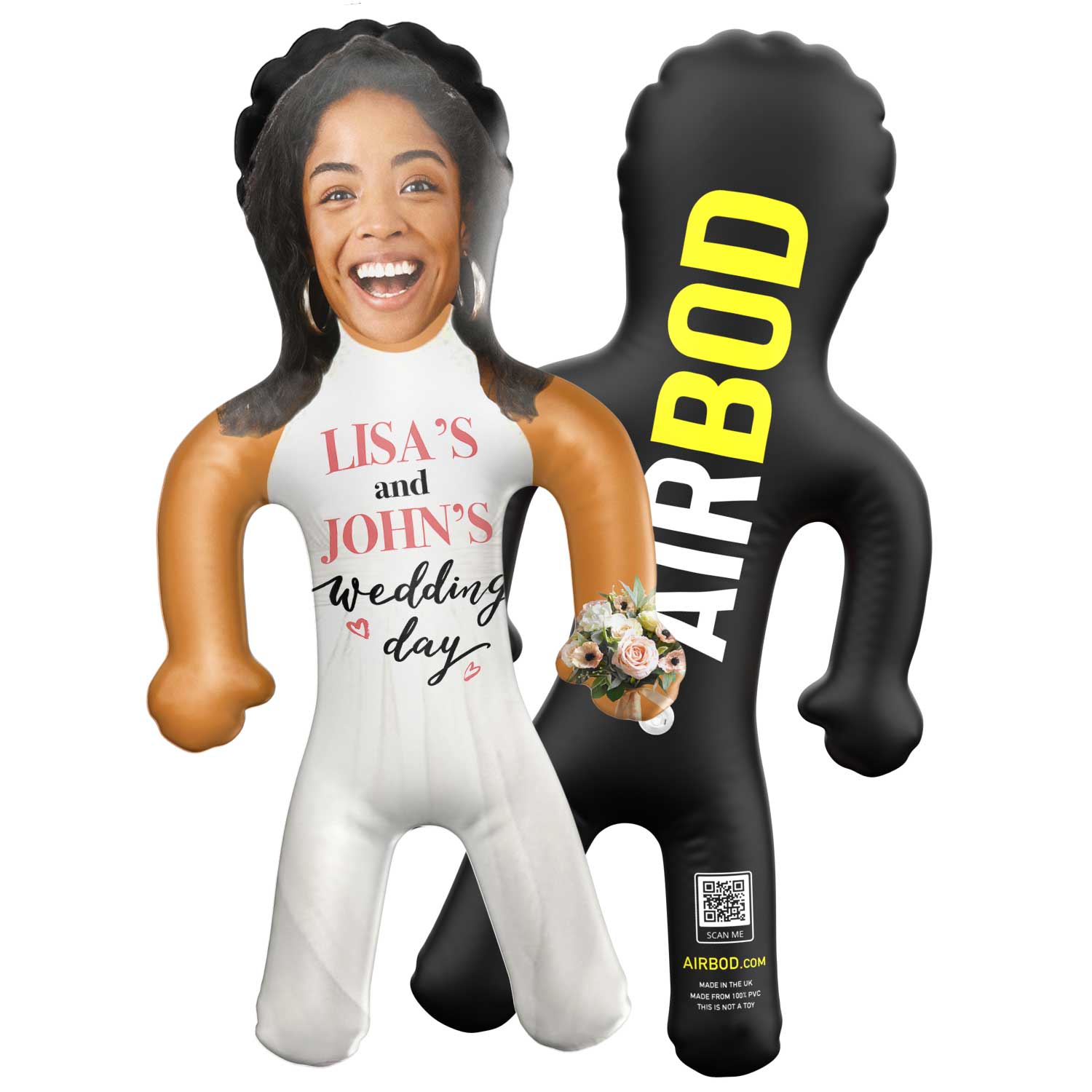 *Your Name's* Wedding Day Bride Blow Up Doll