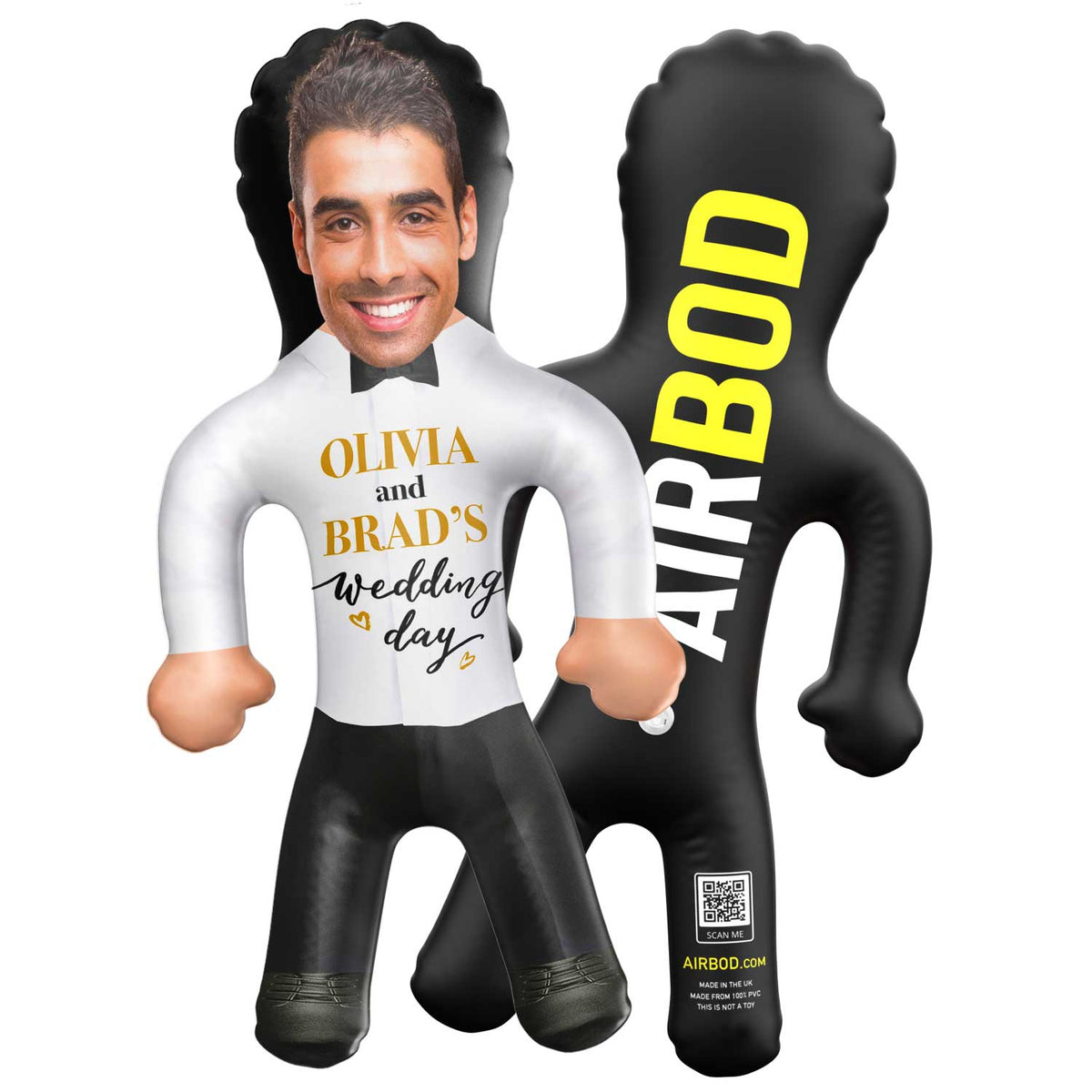 *Your Name's* Wedding Day Groom Blow Up Doll