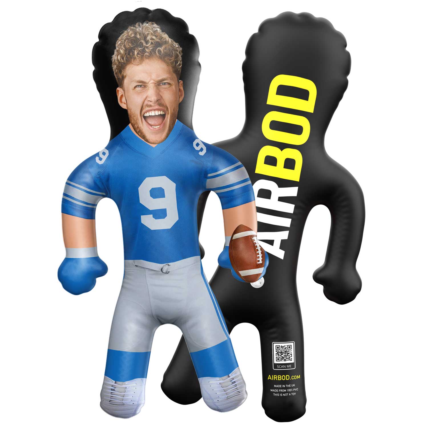 Detroit Football Blow Up Doll