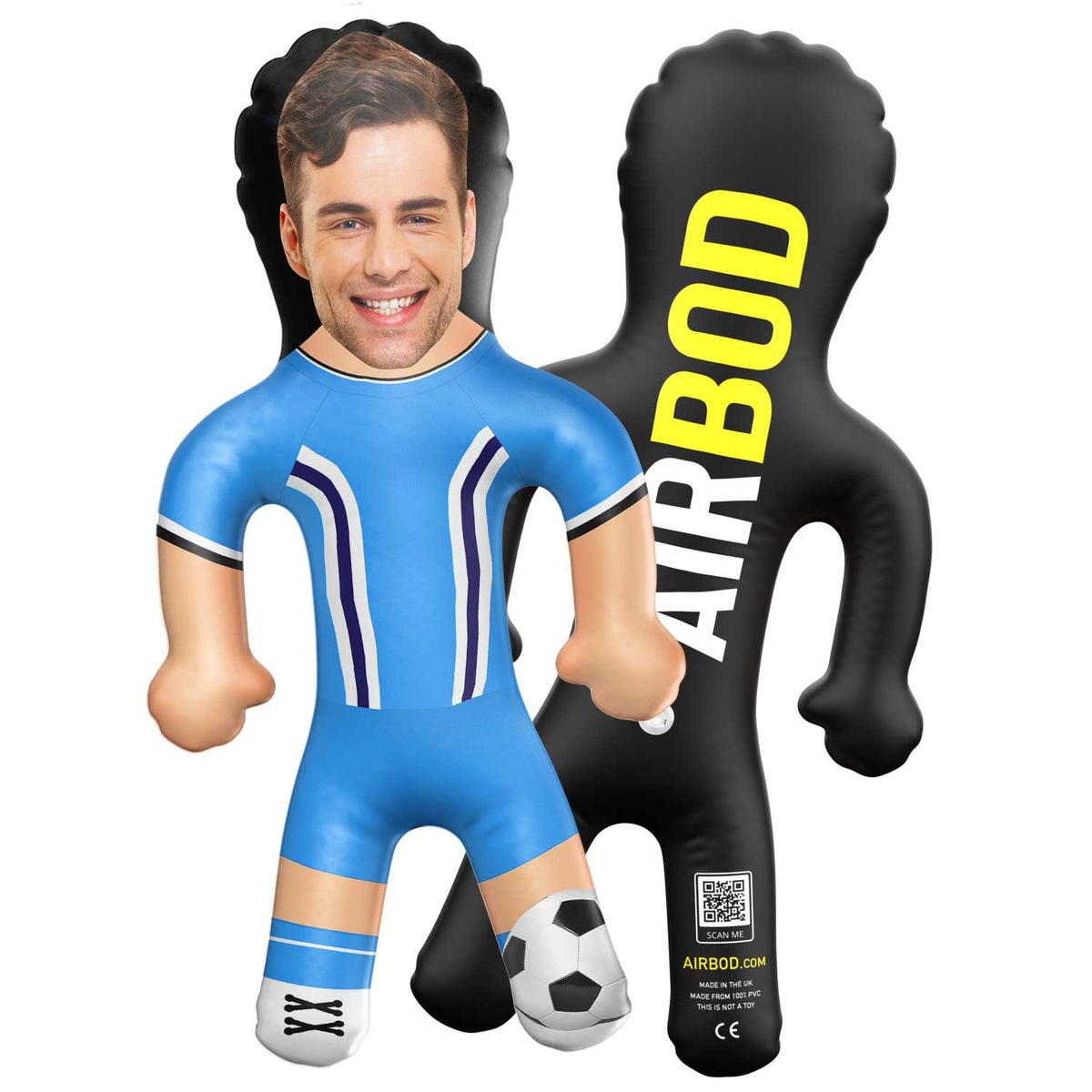 The Sky Blues Football Kit Blow Up Doll