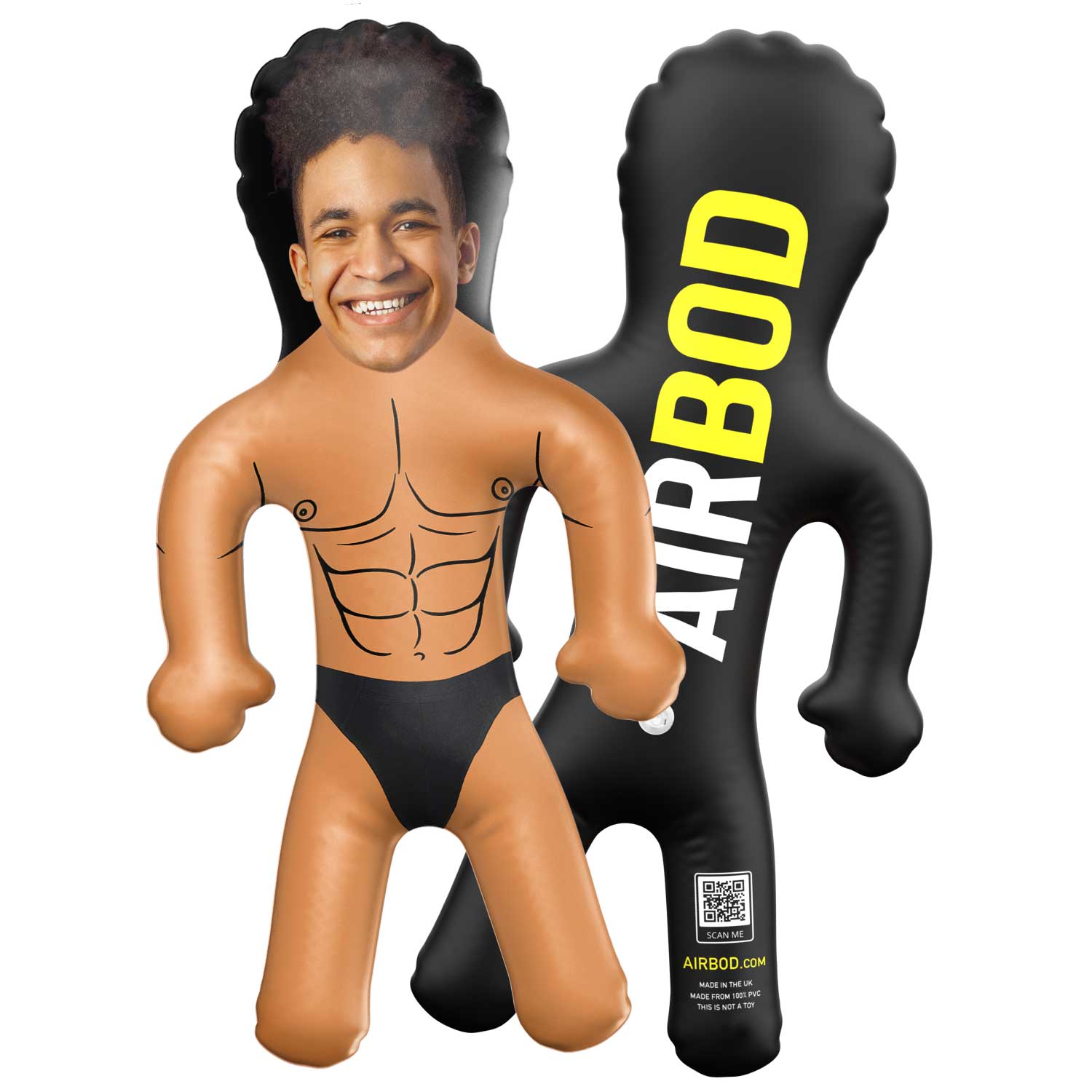 Muscle Guy Black Speedos Blow Up Doll