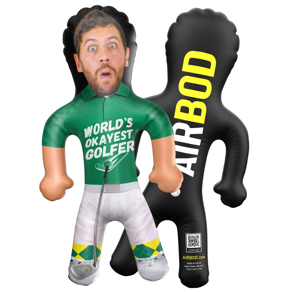 World's Okayest Golfer Blow Up Doll