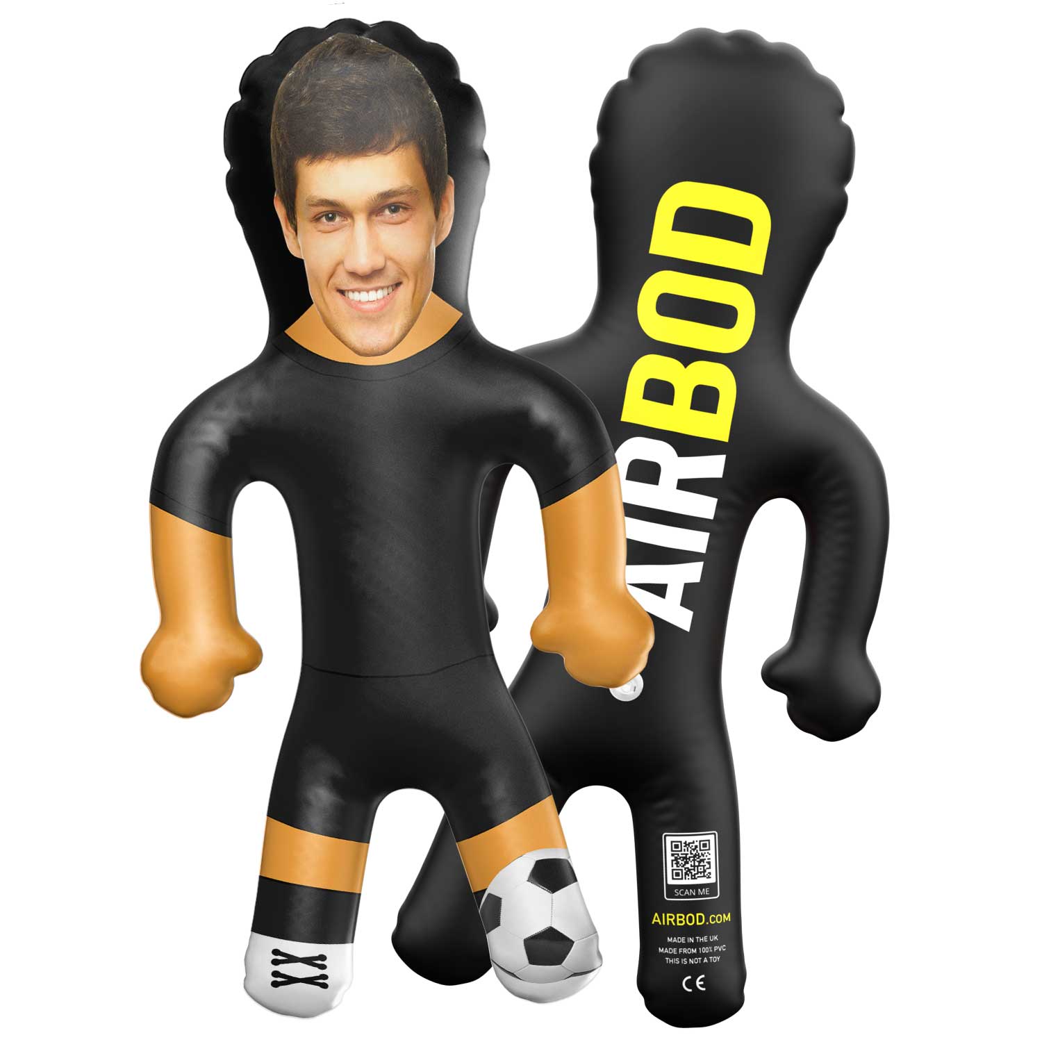 Black Football Kit Blow Up Doll