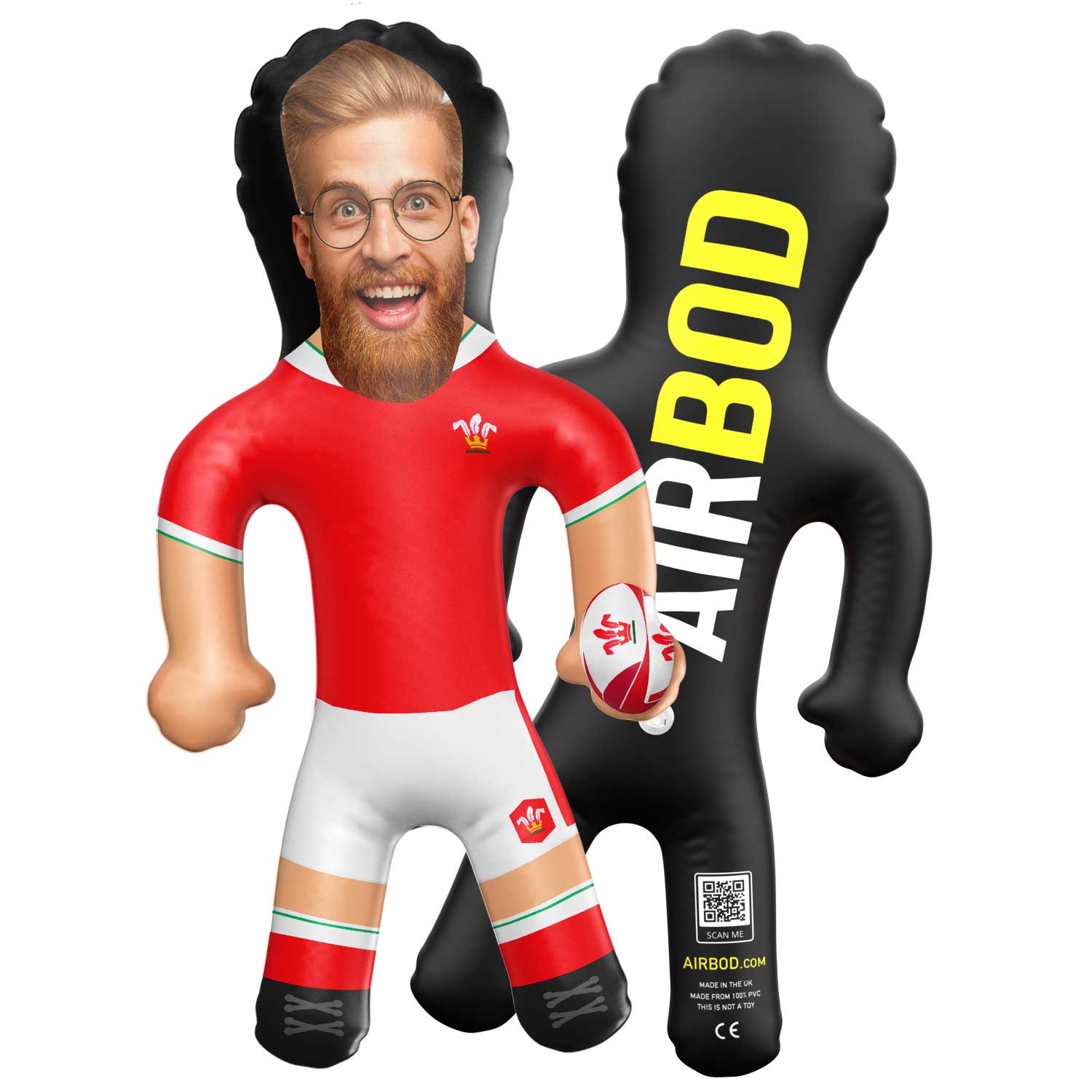 Wales Rugby Kit Blow Up Doll