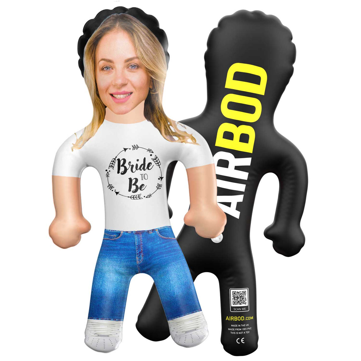Bride To Be Circle Print Tee Blow Up Doll