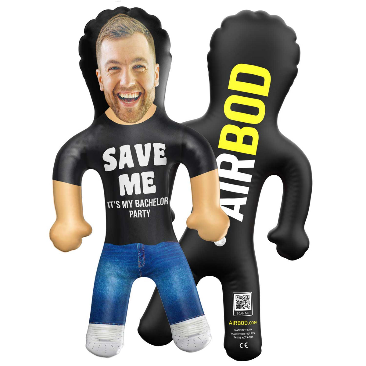 Save Me It's My Bachelor Party Blow Up Doll