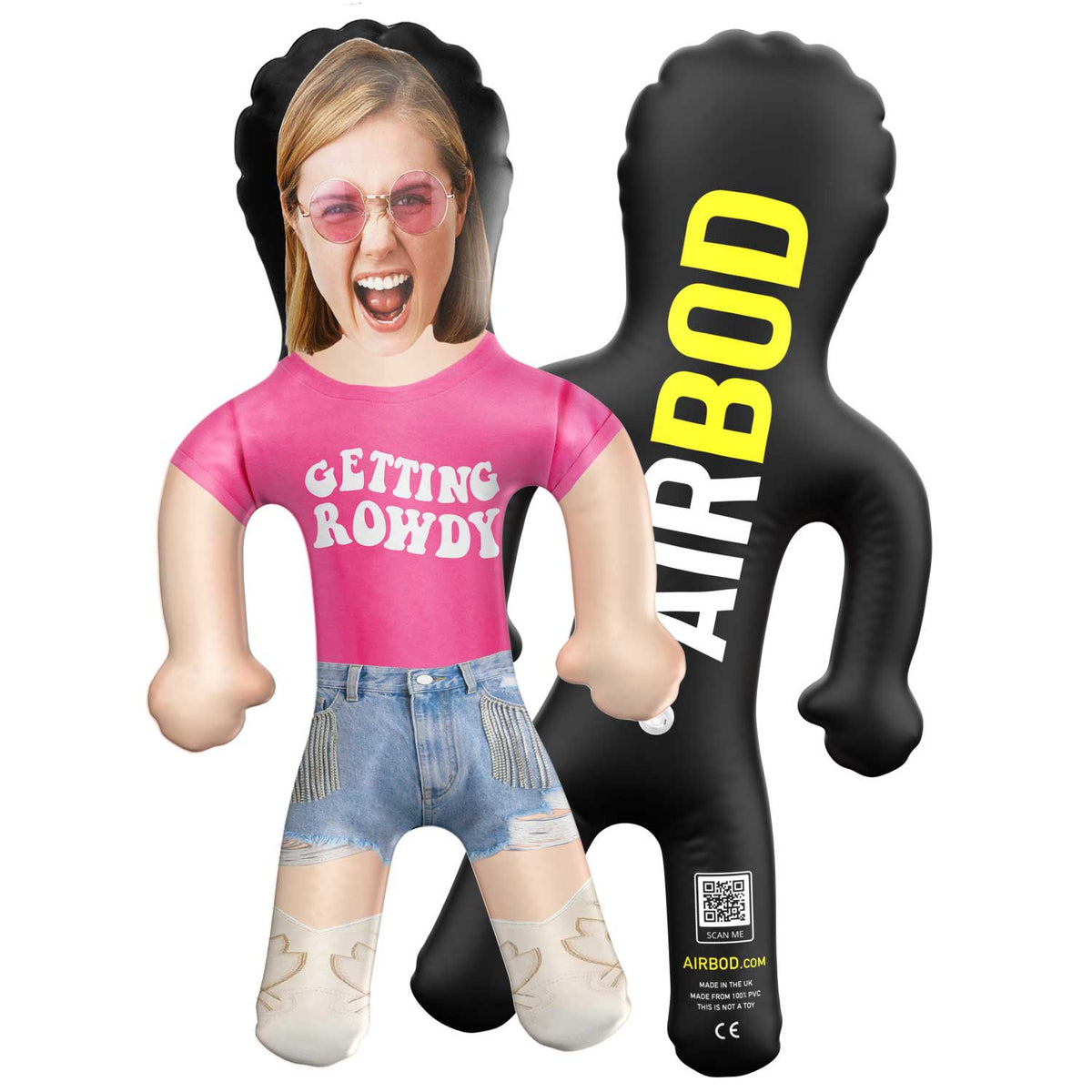 Getting Rowdy Cowboy Boots Blow Up Doll