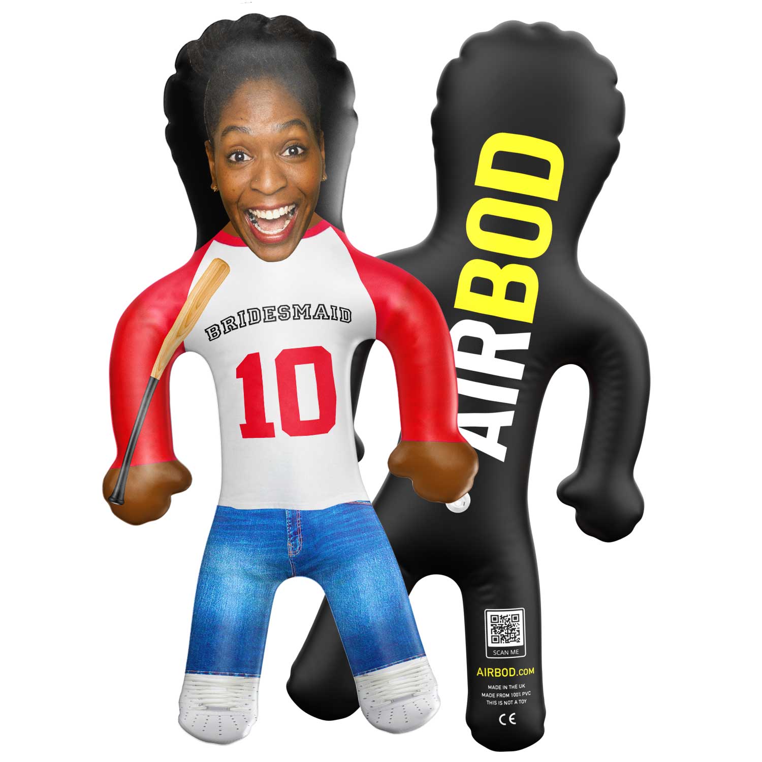 Bridesmaid (Number) Baseball Top Blow Up Doll