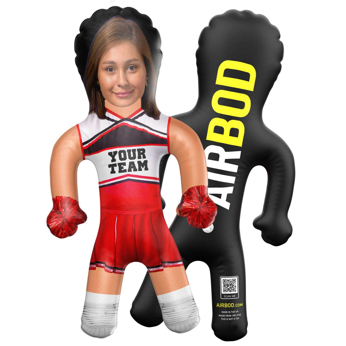 Your Team Cheerleader Red Blow Up Doll