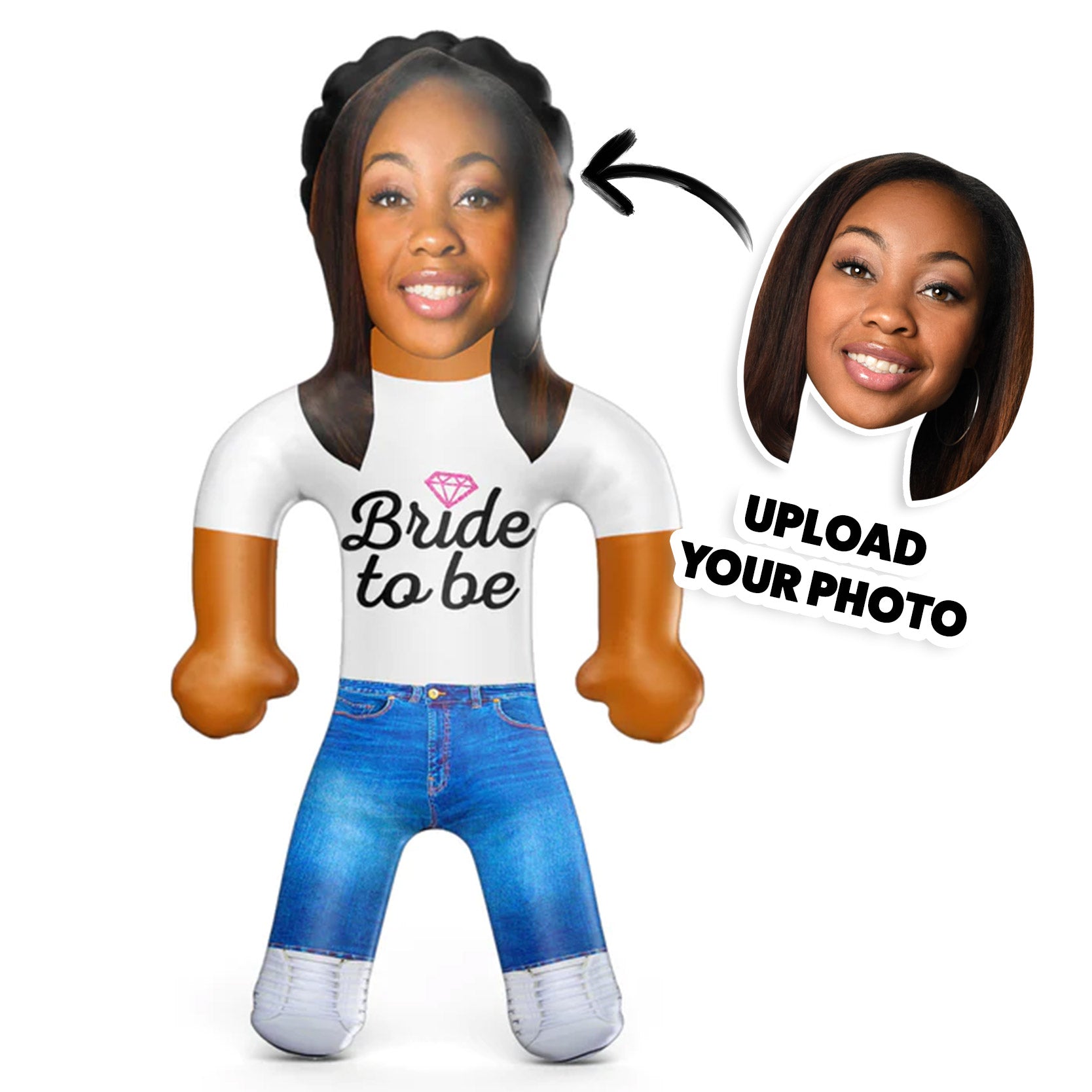 Bride to Be Tee Pink Diamond Blow Up Doll