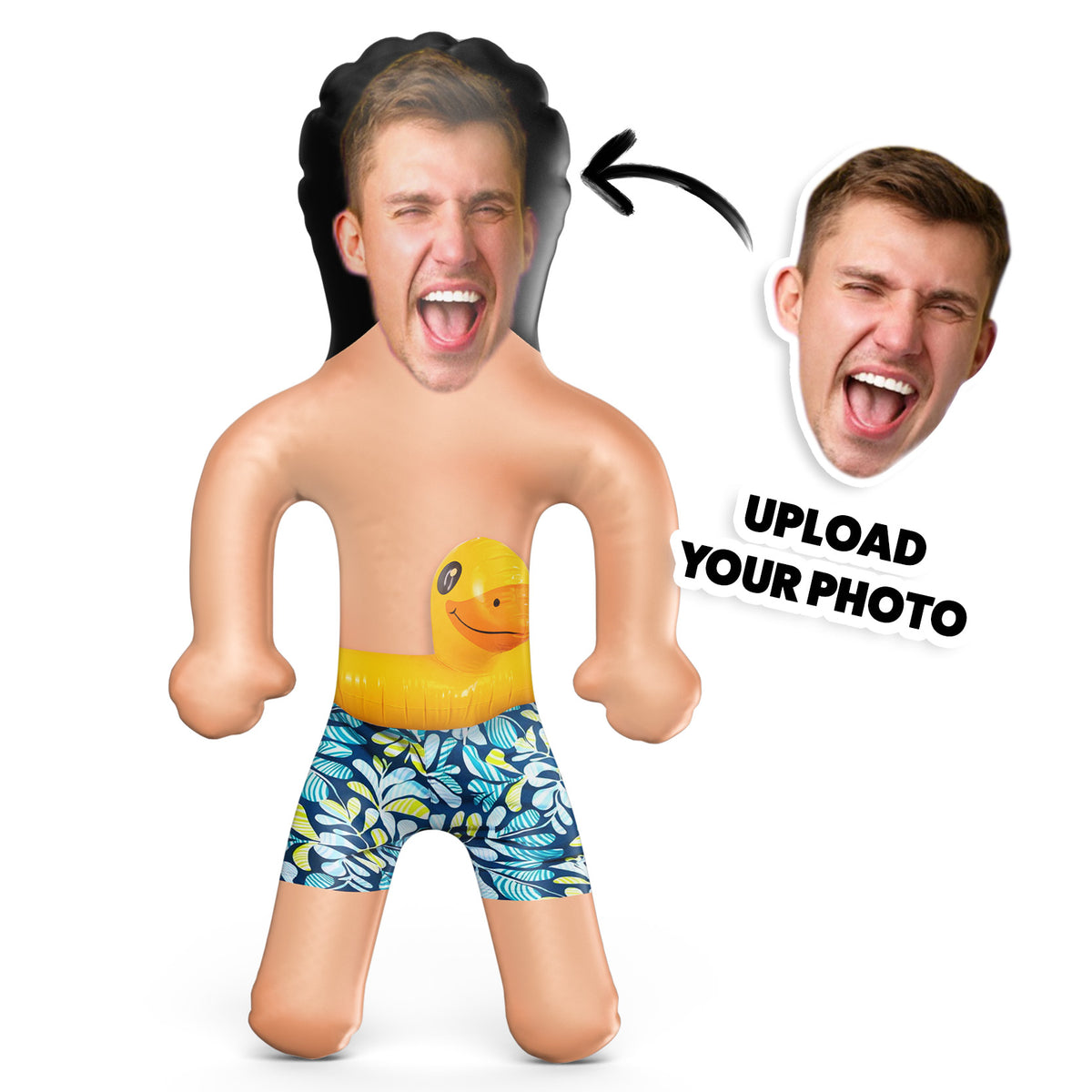 Rubber Duck and Swimshorts Boy Blow Up Doll
