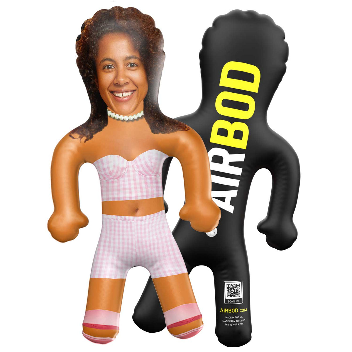 Pink Checkered Co-ord Blow Up Doll