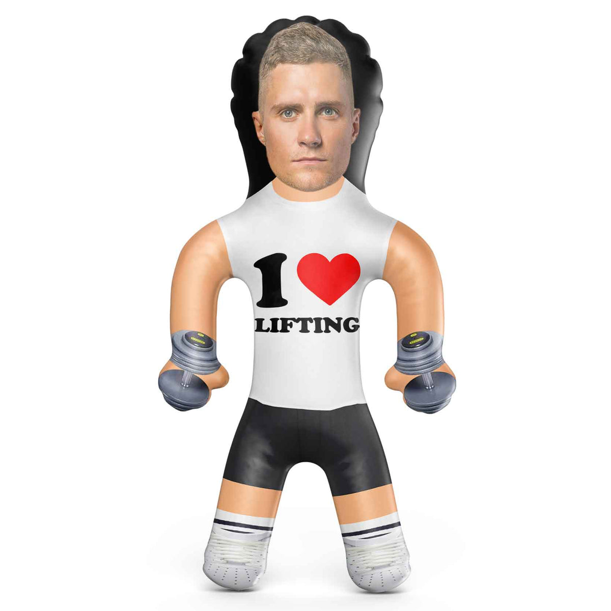 I Heart Lifting Blow Up Doll