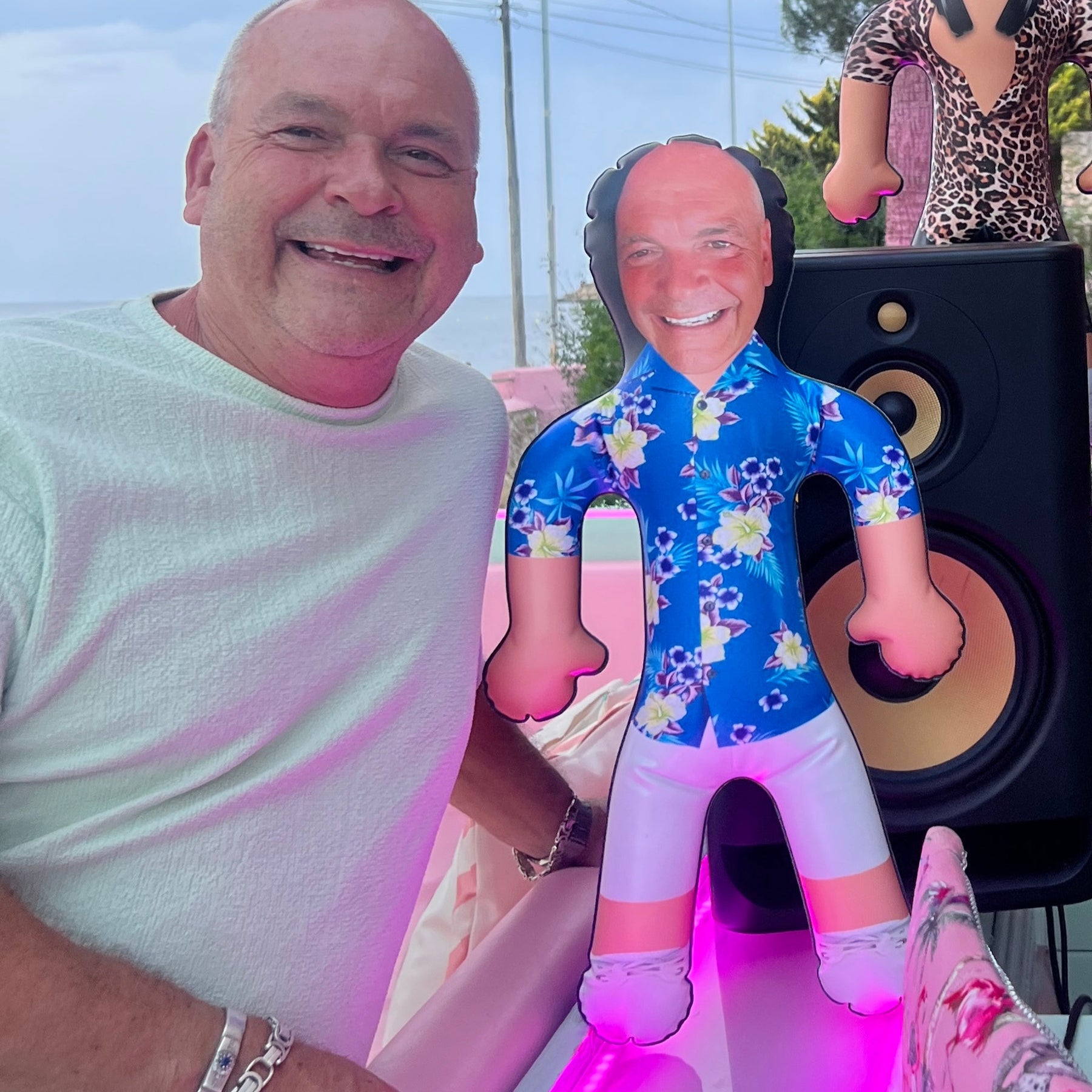 Hawaiian Shirt Blue Blow Up Doll