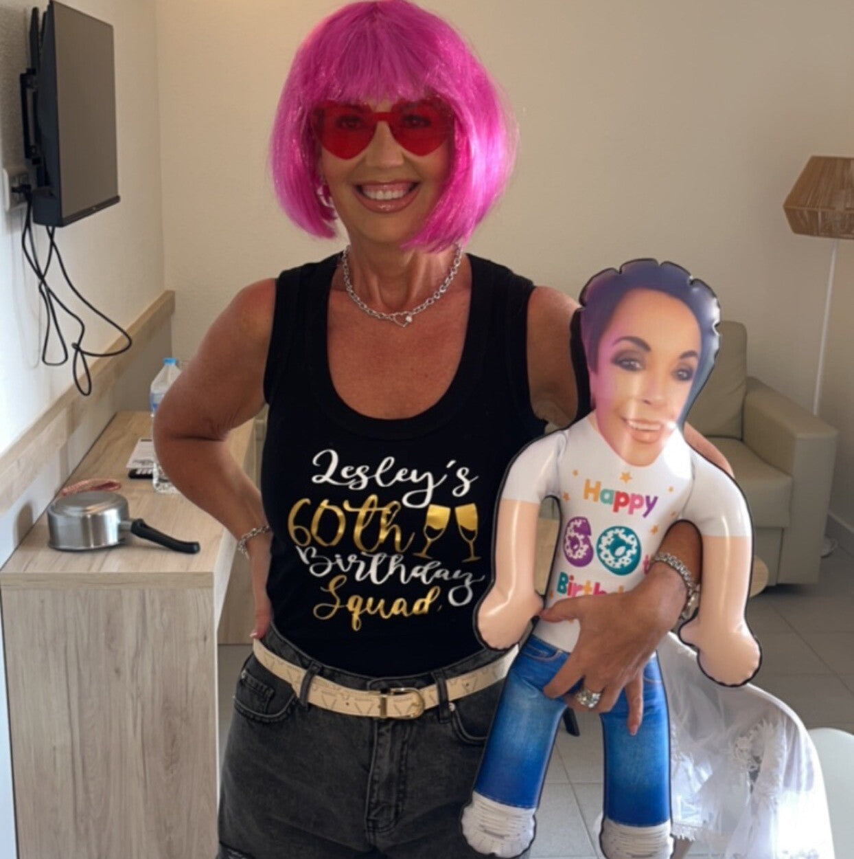 60th Birthday Inflatable Doll