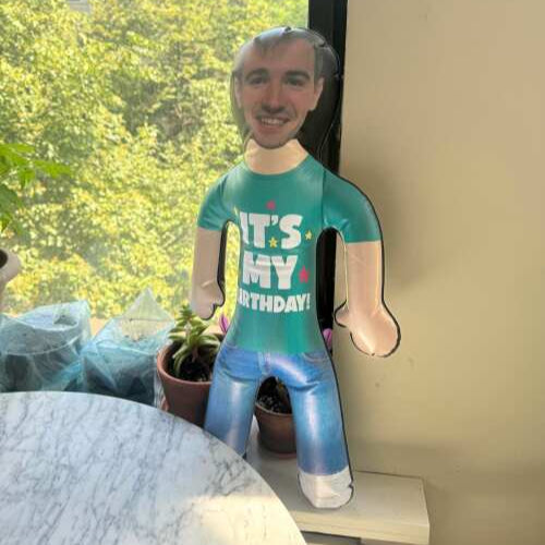 It's My Birthday Blow Up Doll