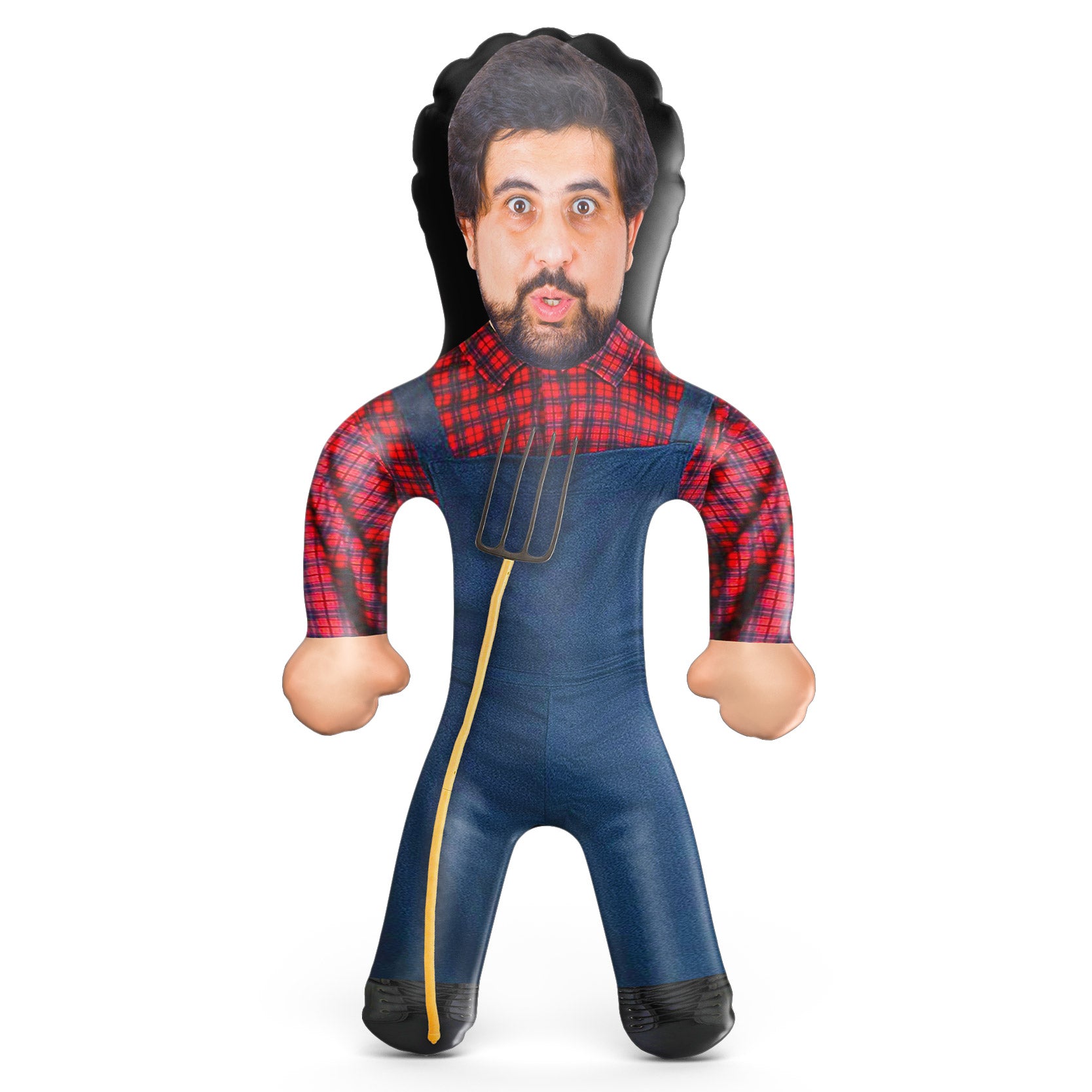 Farmer With Garden Fork Blow Up Doll